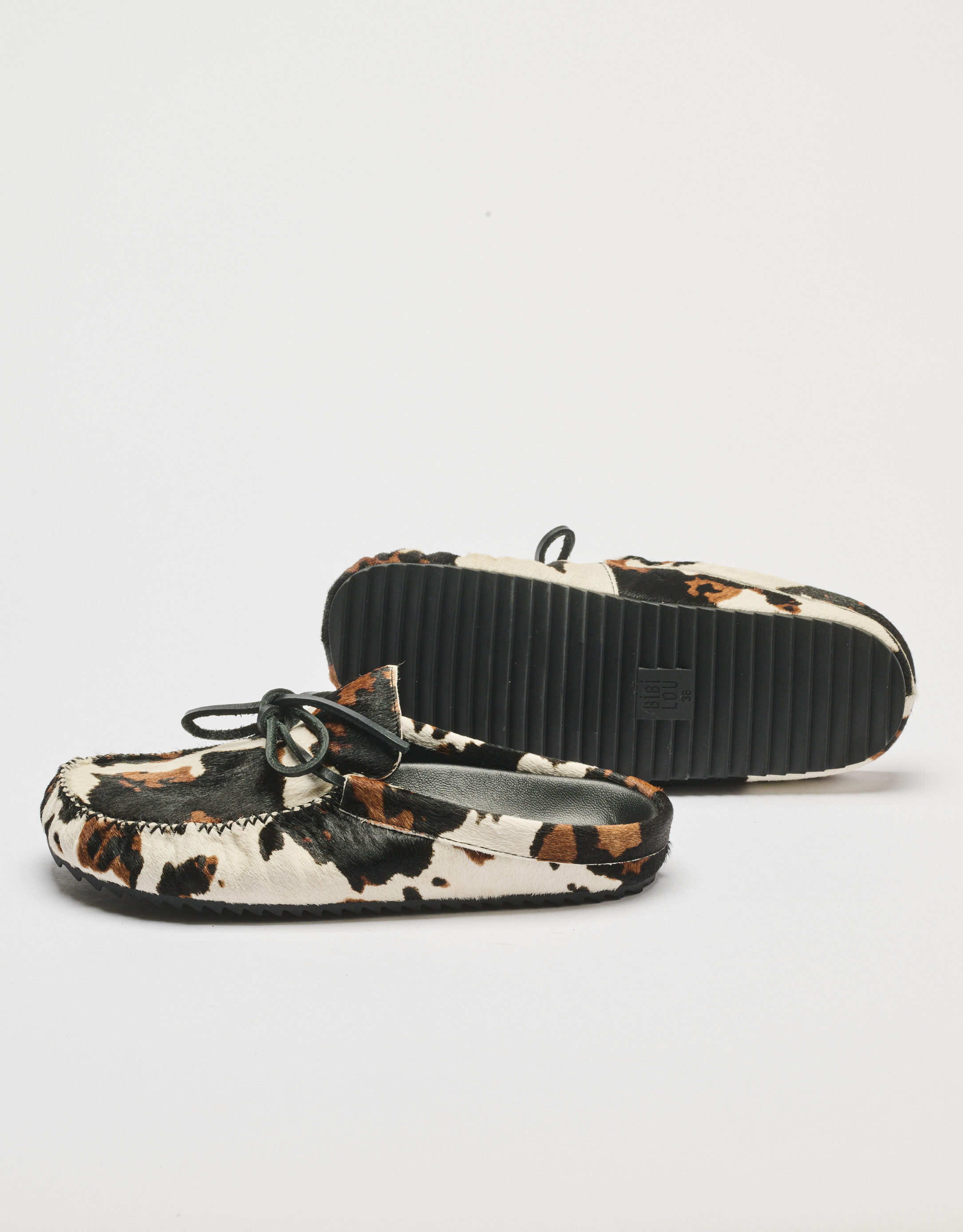 נעלי נשים - Bibi lou - כפכפים עם הדפס ALEXIA - לבן   חום4