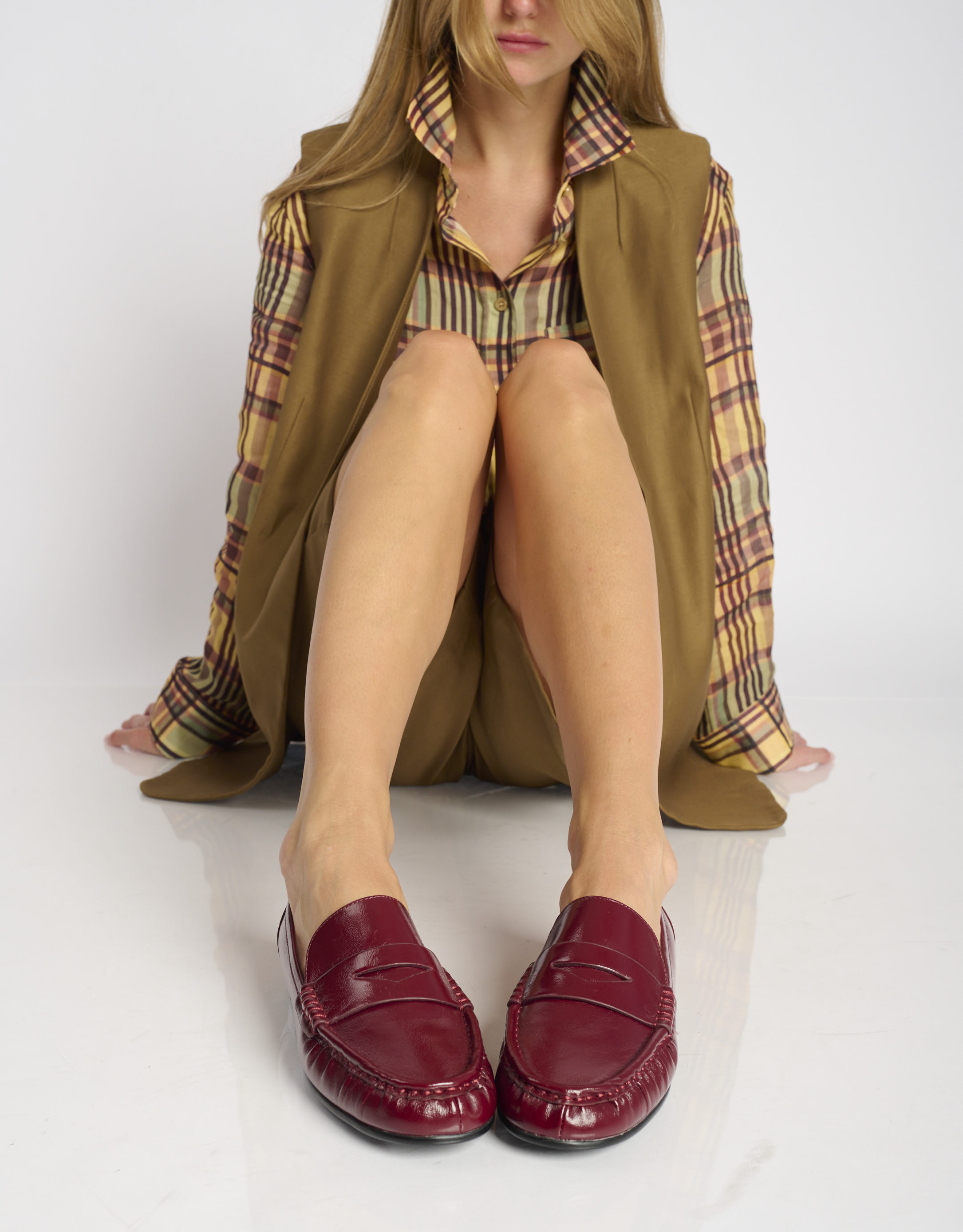 נעלי נשים - Bibi lou - נעלי מוקסין LYRA - בורדו4