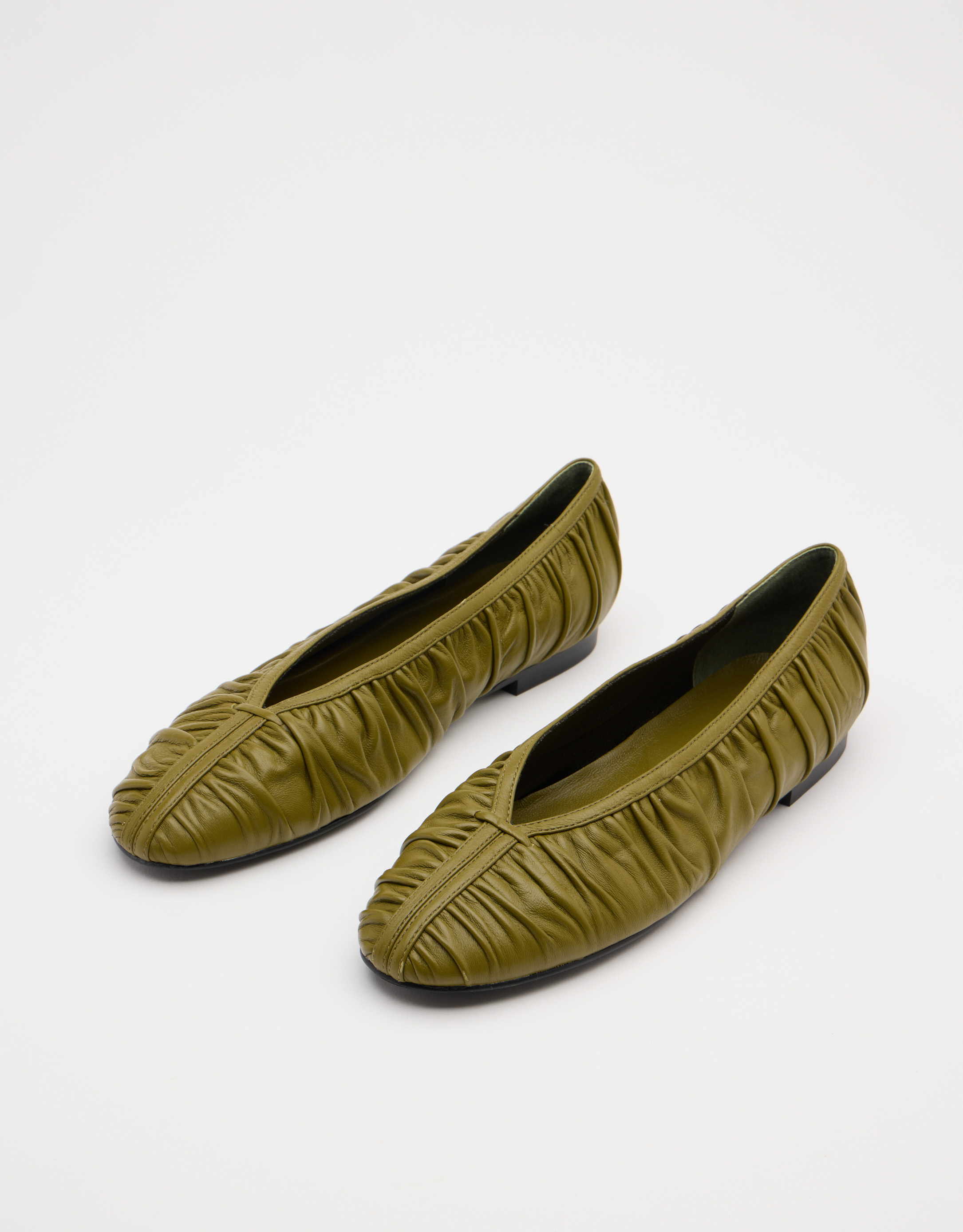 נעלי נשים - Bibi lou - נעלי סירה שטוחות RIGEL - חאקי3