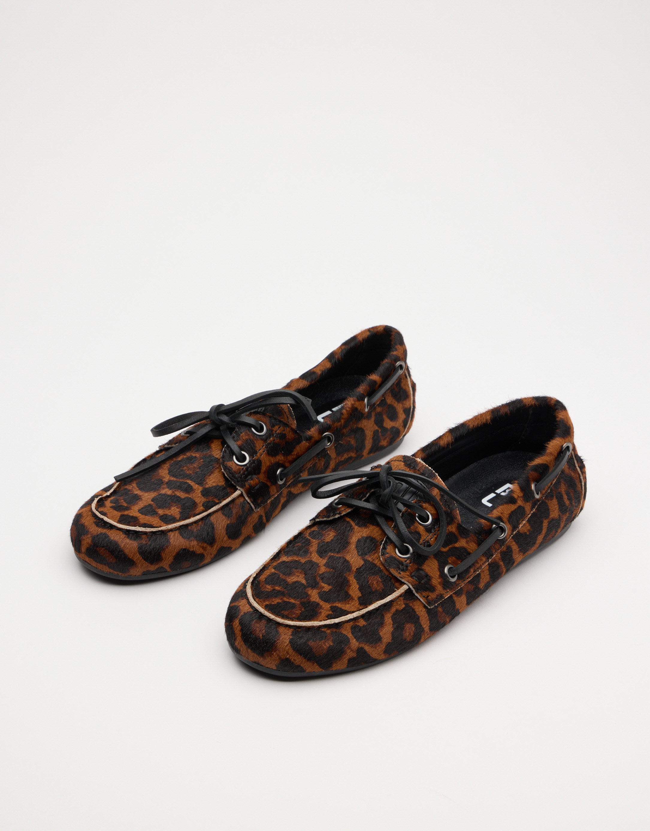 נעלי נשים - Bibi lou - נעלי מוקסין עם הדפס TANA - נמר4