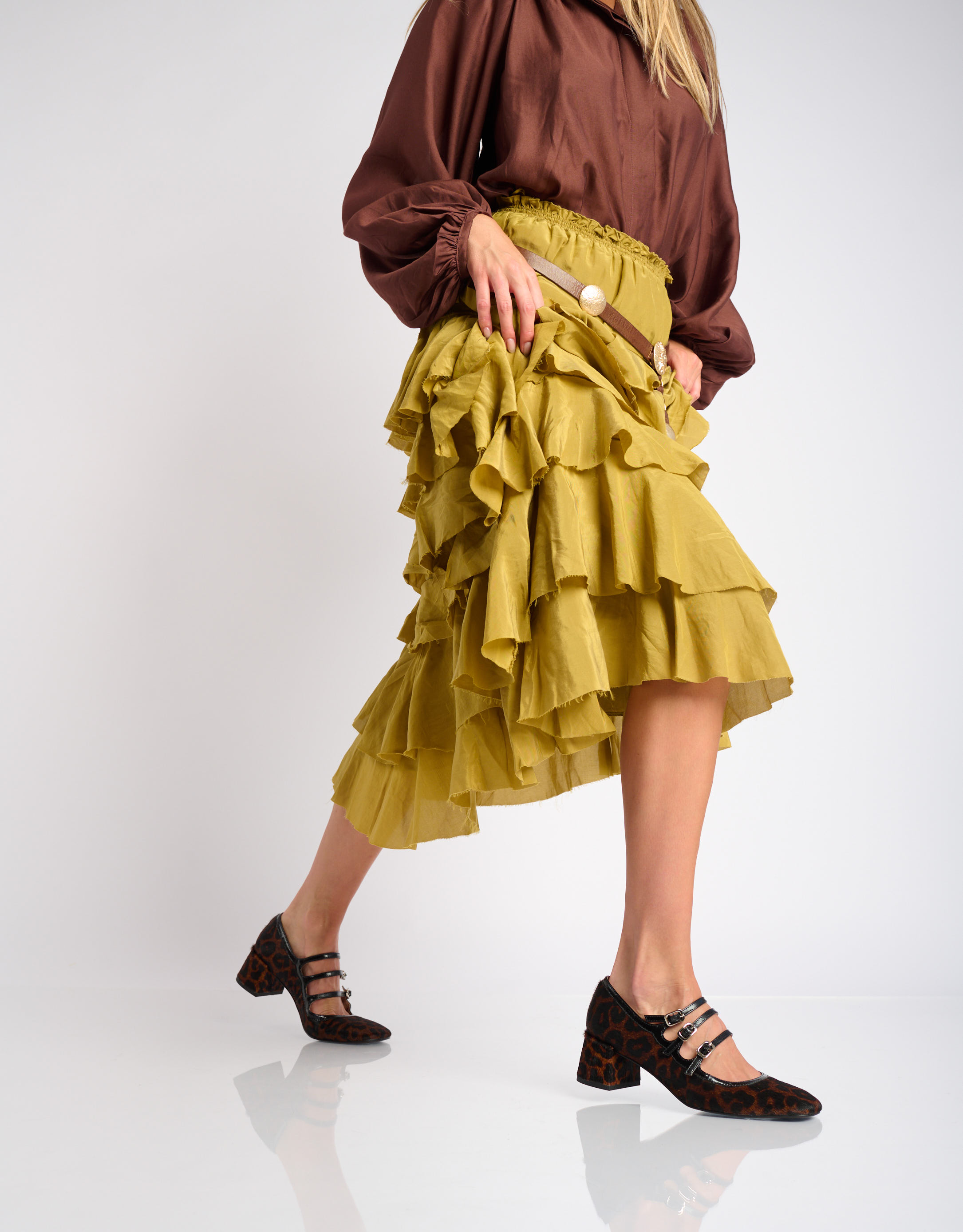 נעלי נשים - Bibi lou - נעלי סירה עם הדפס CARDIFF - נמר2