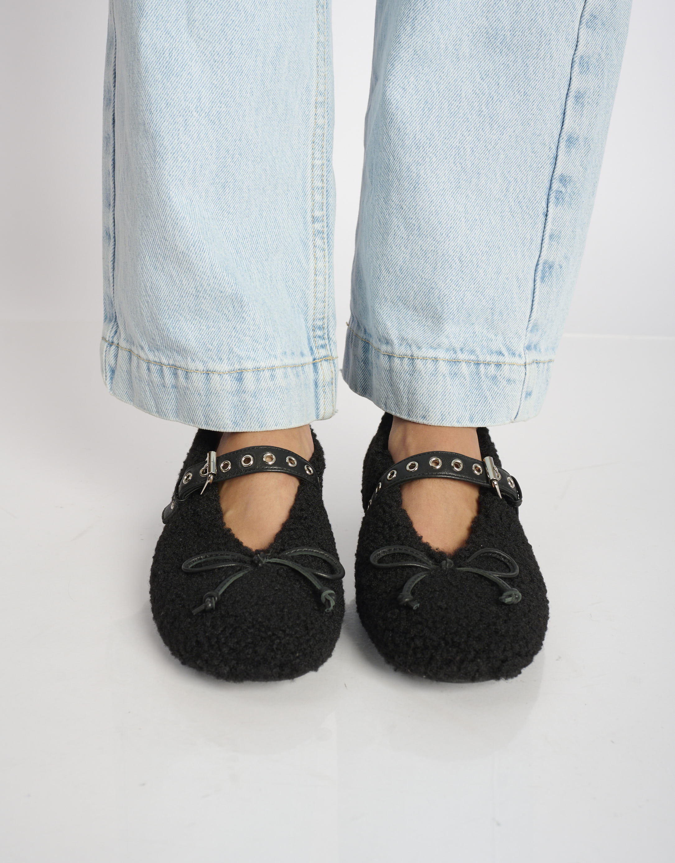 נעלי נשים - Bibi lou - נעלי סירה שטוחות NASHIRA - שחור1