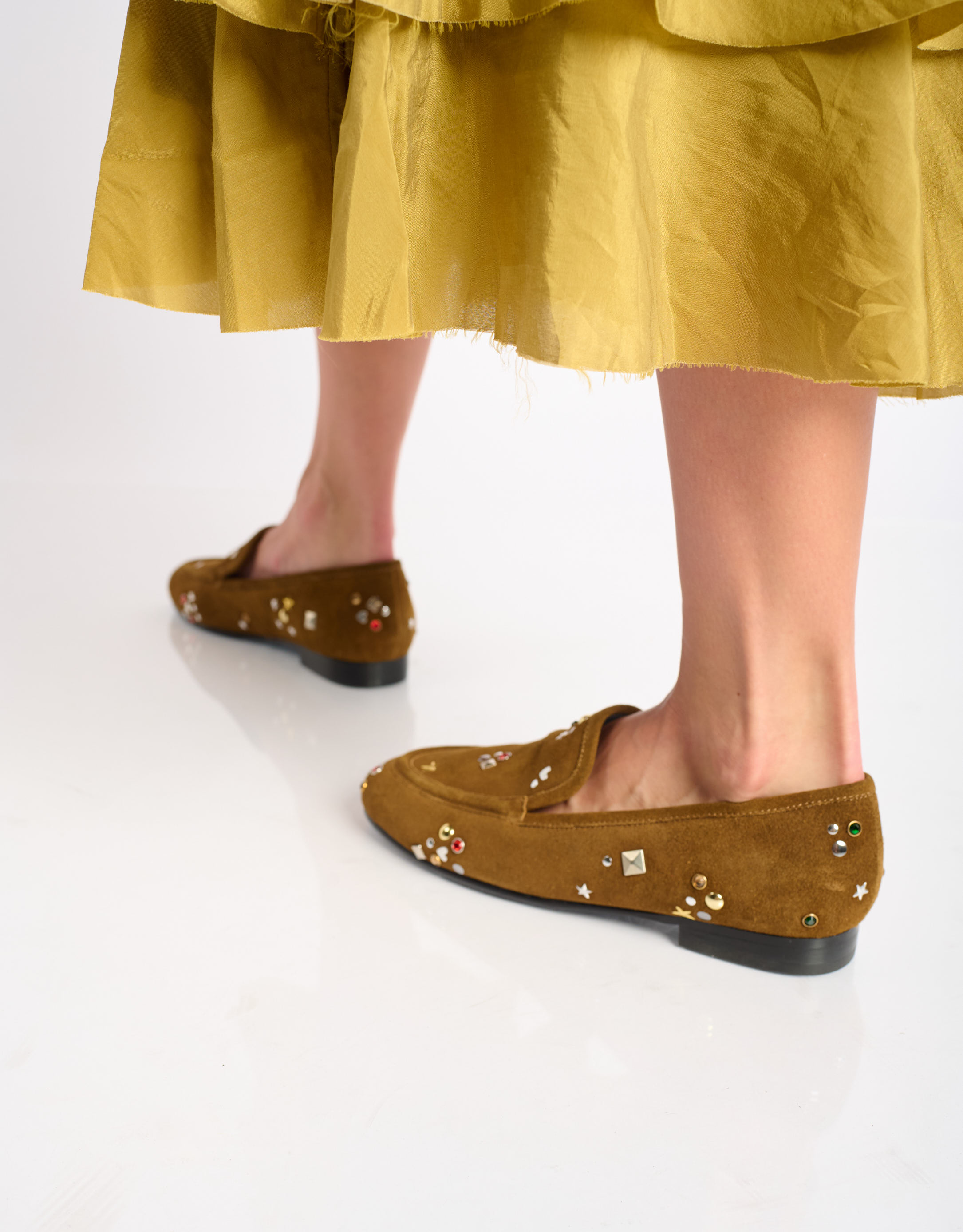 נעלי נשים - Bibi lou - נעלי מוקסין ניטים MIZAR - קאמל4