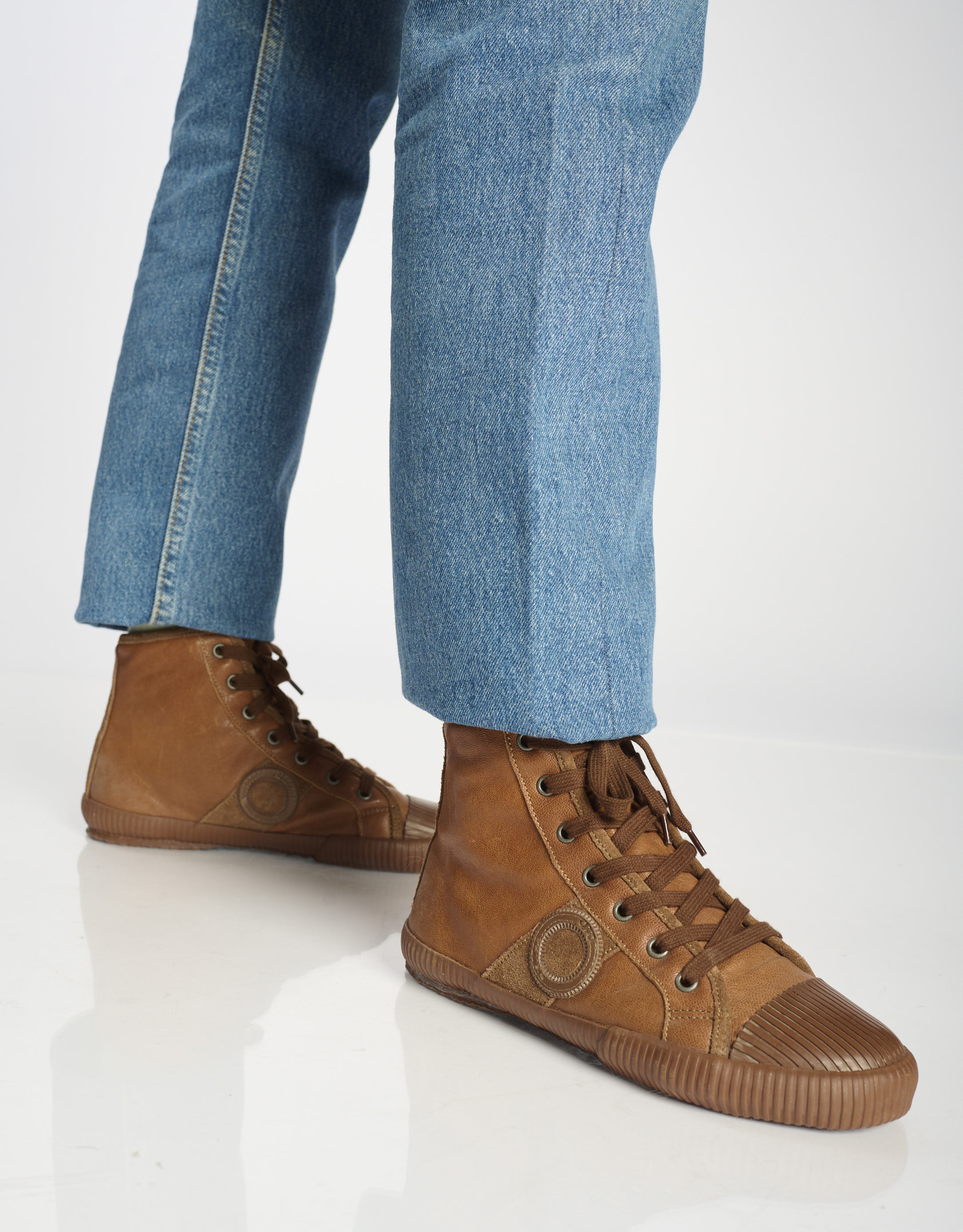 נעלי נשים - Aro - סניקרס גבוהות CHARLIE - חום4