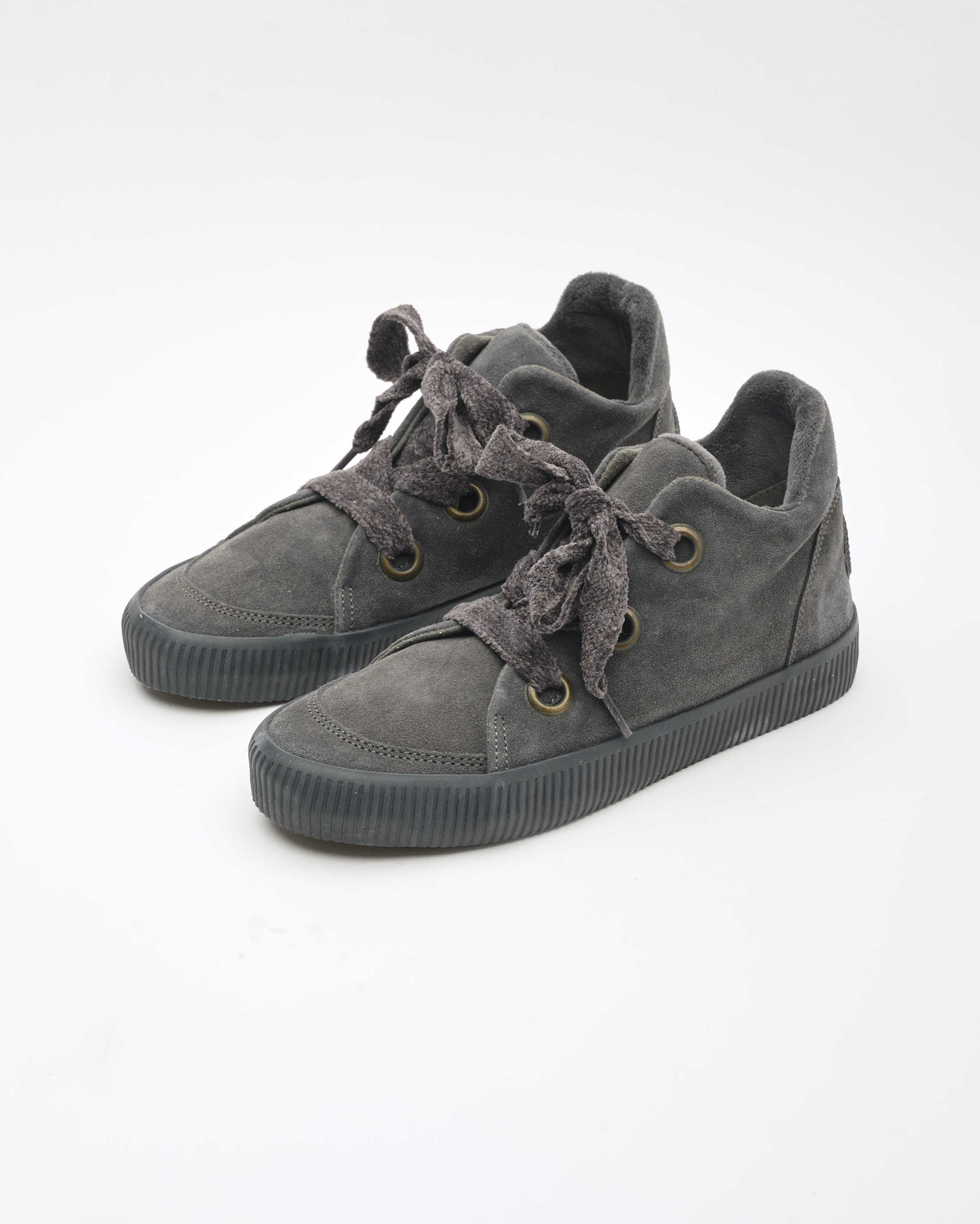 נעלי נשים - Aro - מגפונים עם שרוכים NOELLE - אפור3