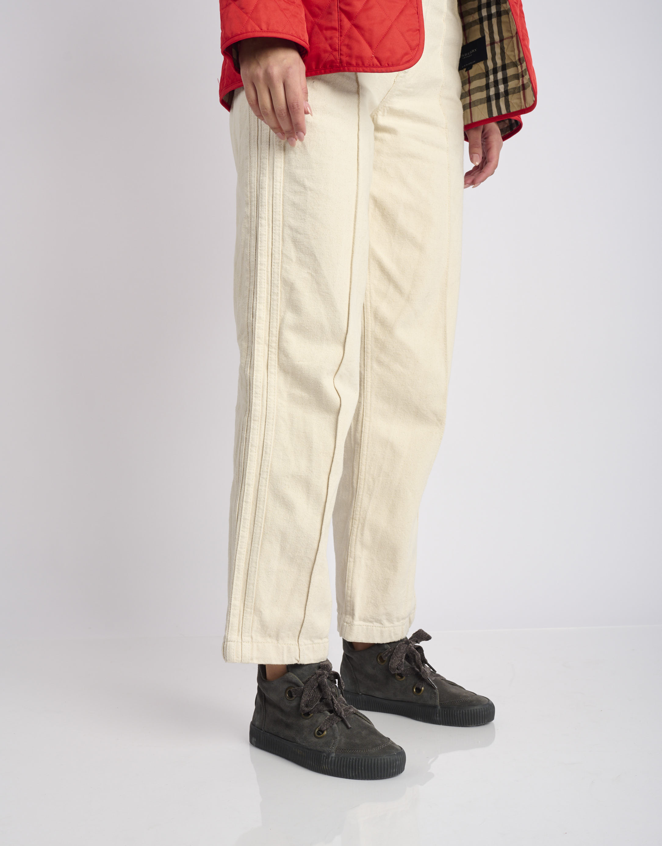 נעלי נשים - Aro - מגפונים עם שרוכים NOELLE - אפור4