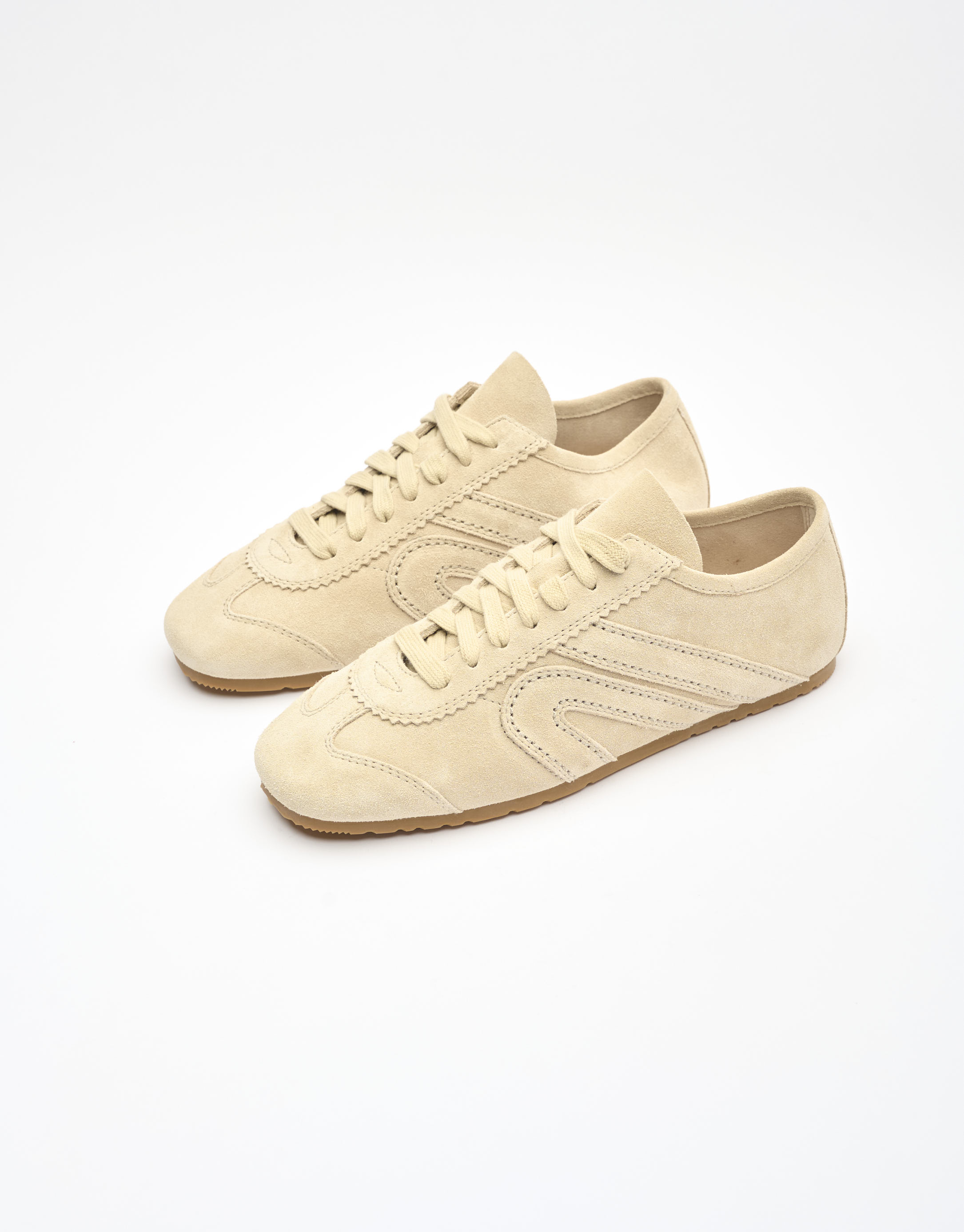 נעלי נשים - Jeffrey Campbell - סניקרס זמש ALETA - בז'3