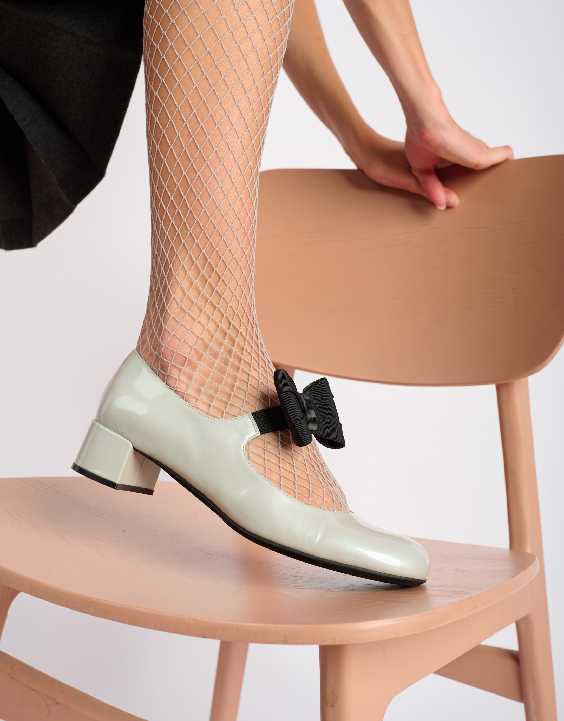 נעלי נשים - Jeffrey Campbell - נעלי בובה CLASSY-B - אפור1