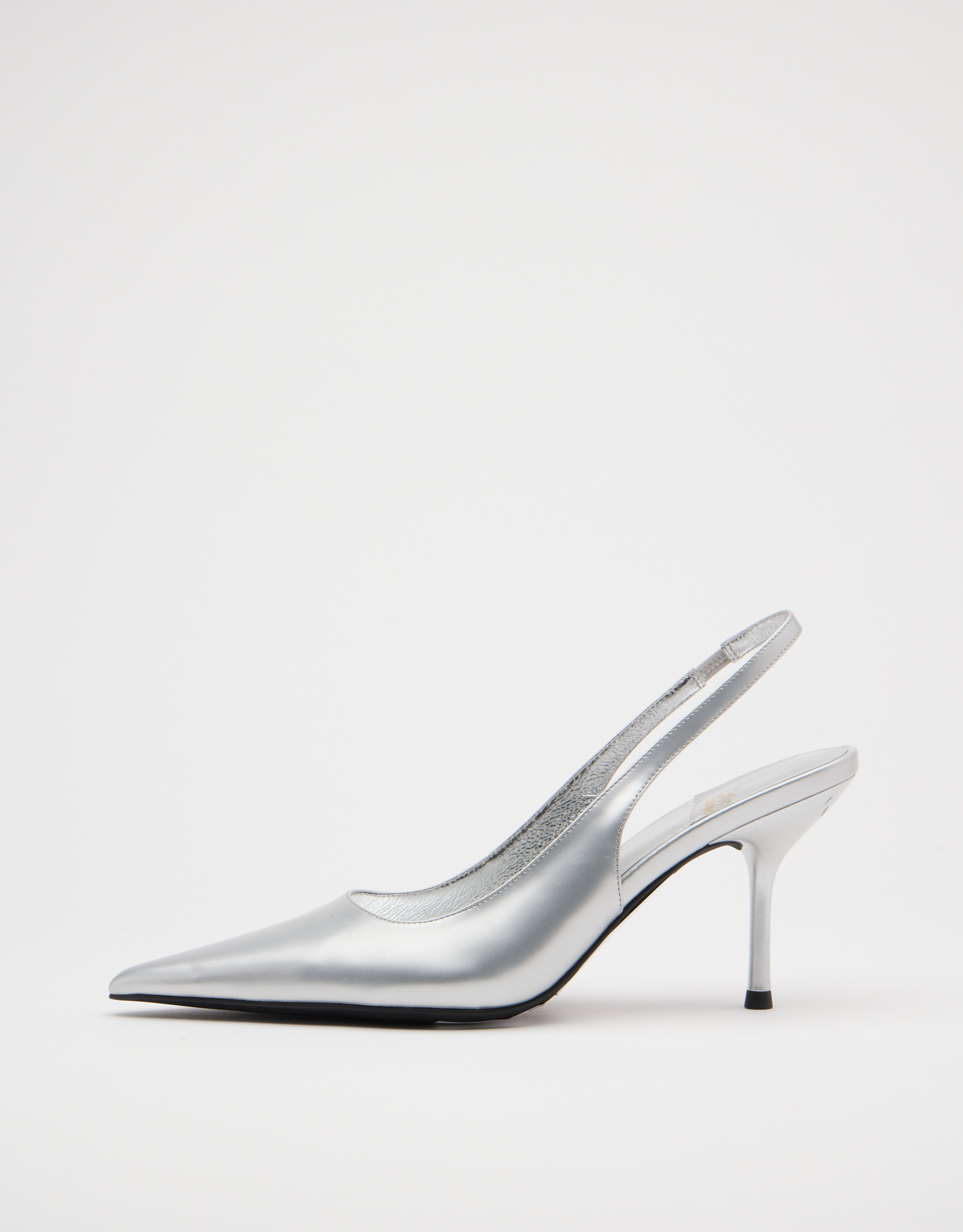 נעלי נשים - Jeffrey Campbell - נעלי סירה מטאליות LOFFICE - כסף4