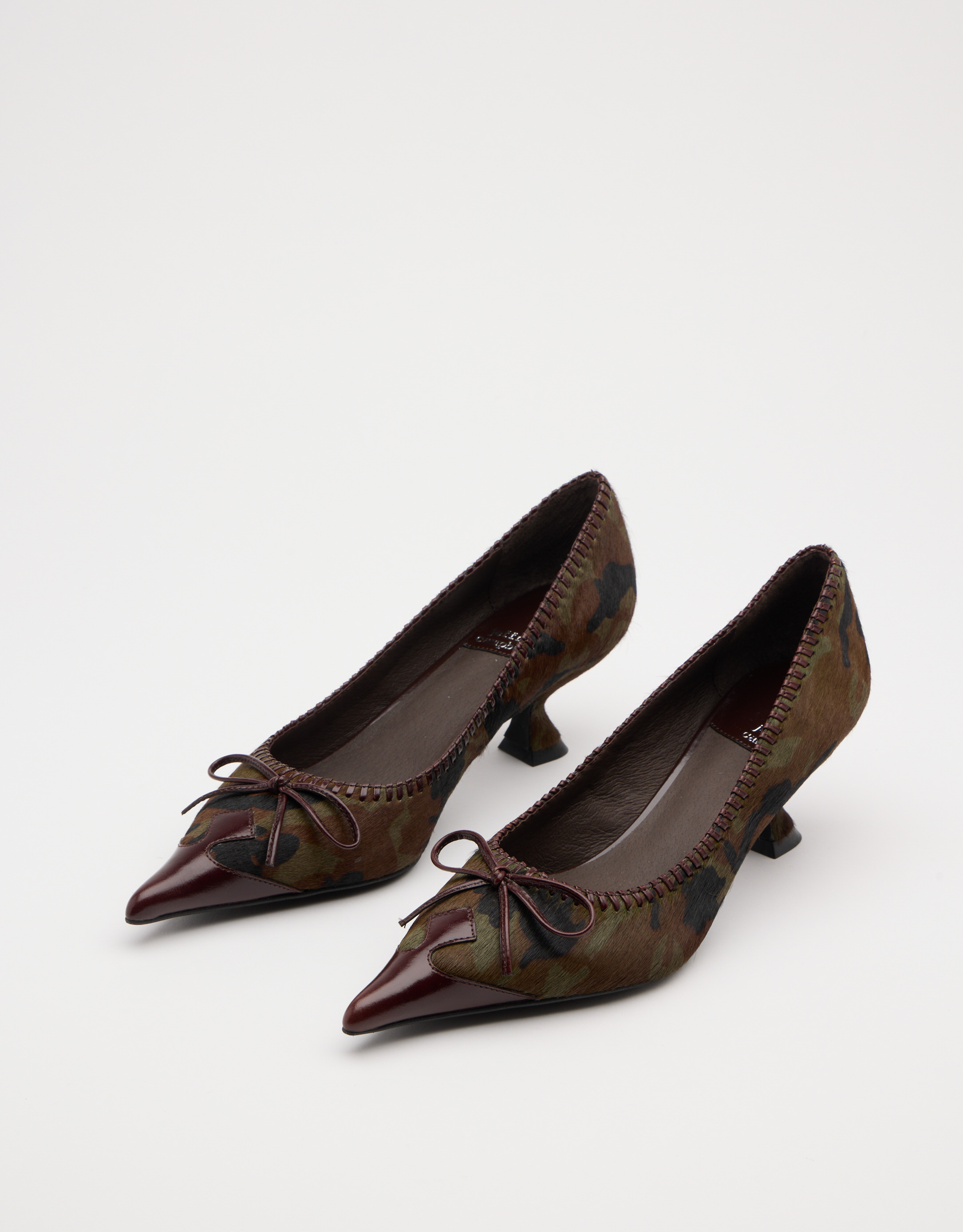 נעלי נשים - Jeffrey Campbell - נעלי סירה עם עקב TORPEDO - צבאי3