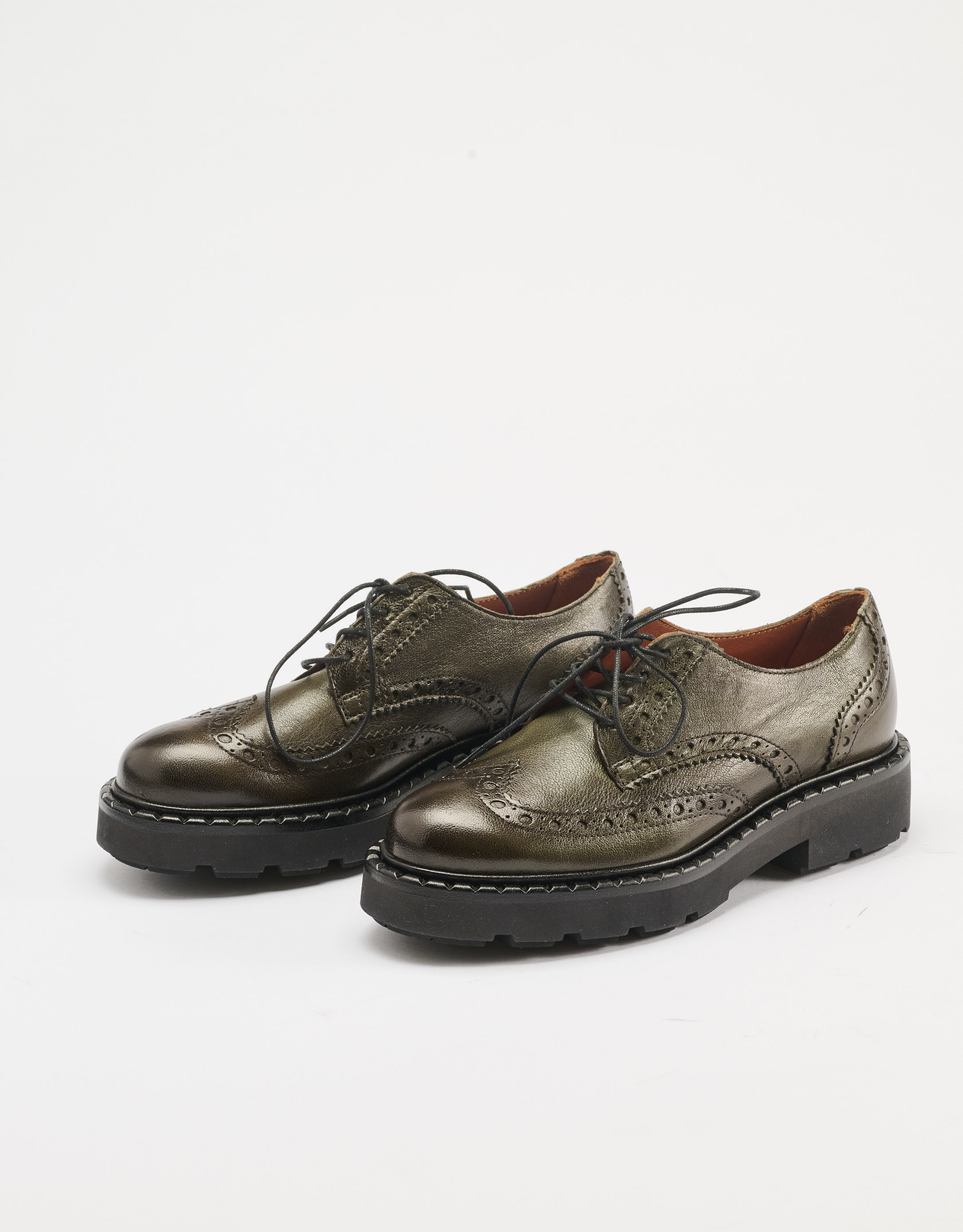 נעלי נשים - Mjus - נעליים עם שרוכים REBECCA - חאקי2