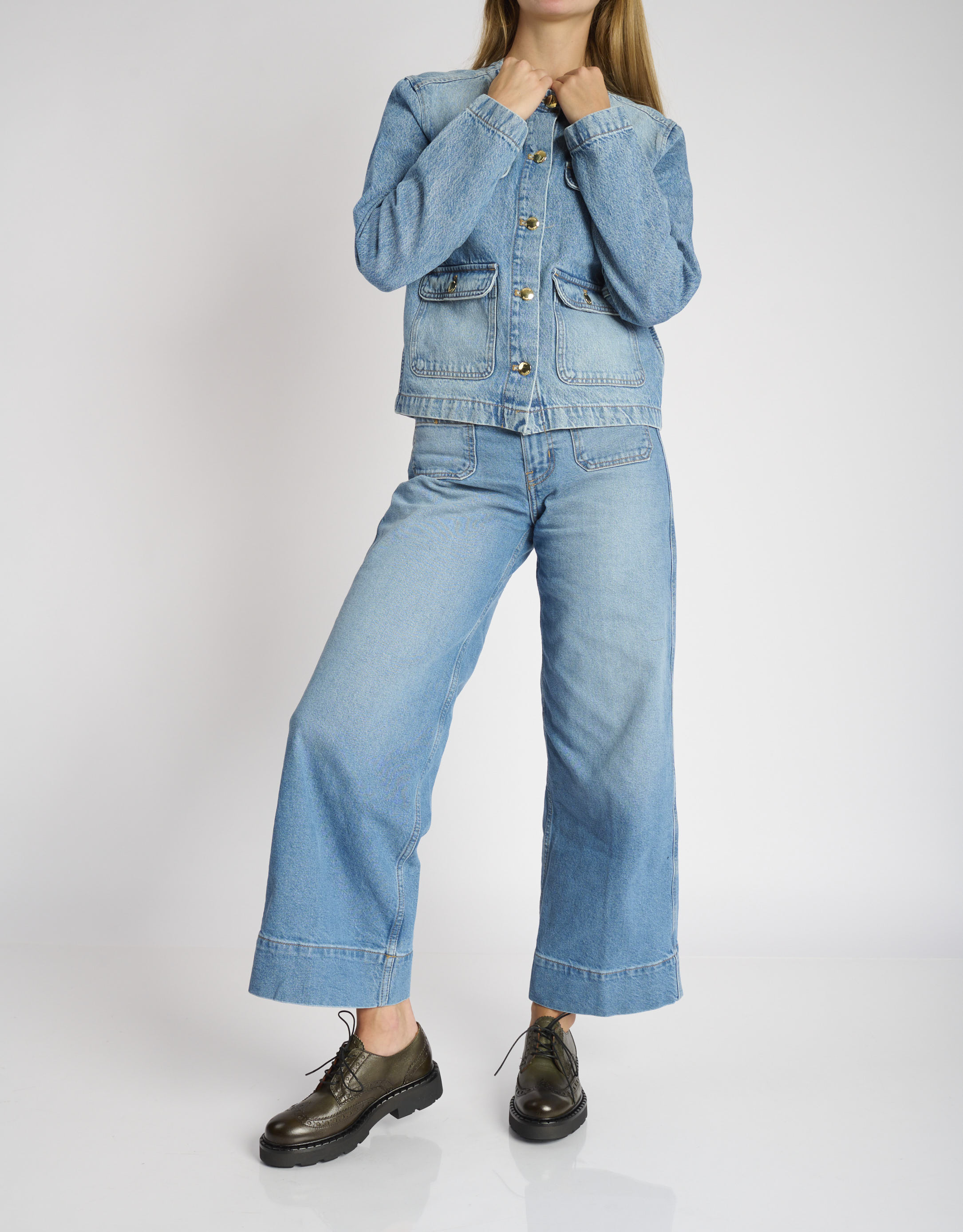 נעלי נשים - Mjus - נעליים עם שרוכים REBECCA - חאקי4