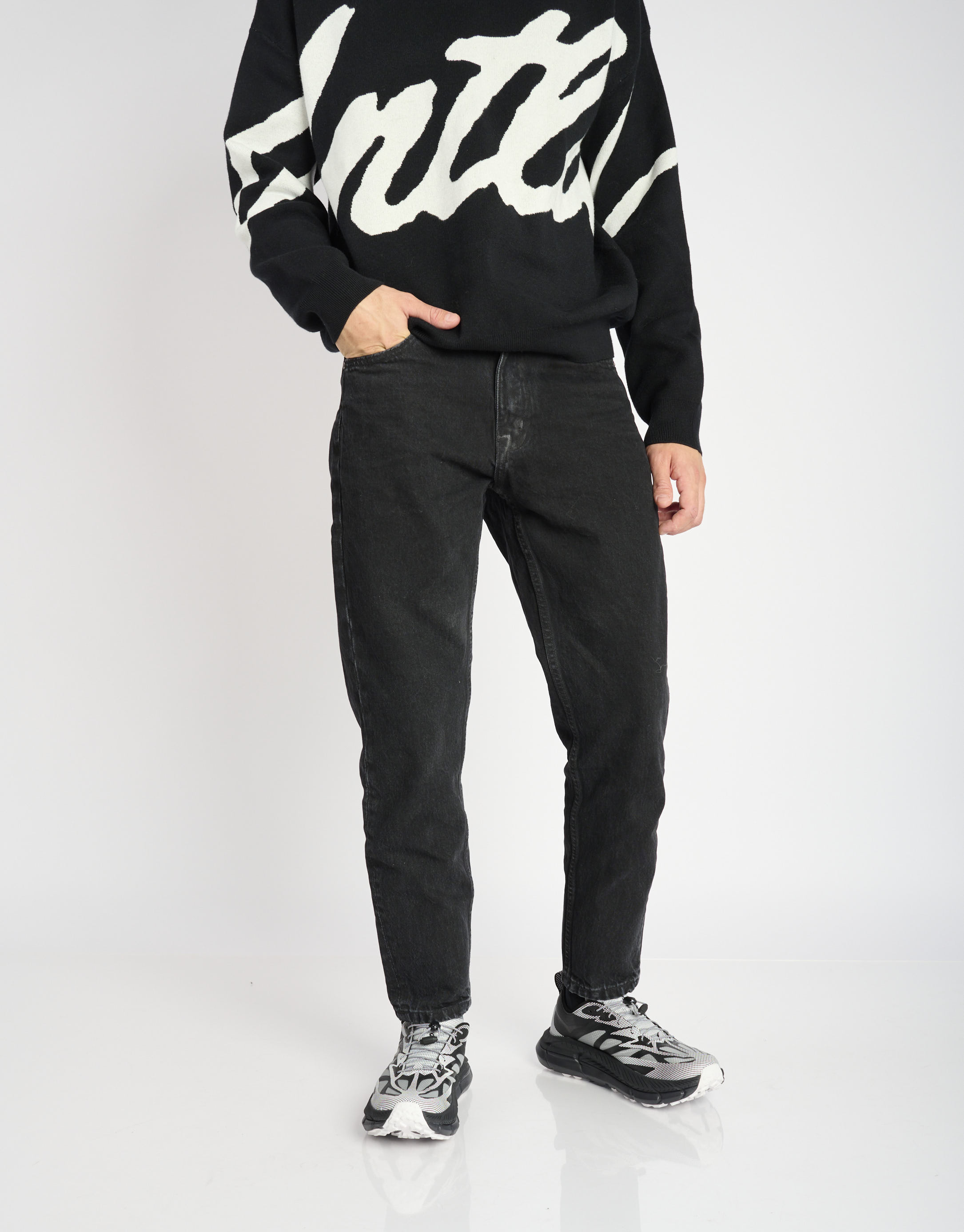 נעלי גברים - Hoka - סניקרס MAFATE SPEED4 LITE - שחור אפור3