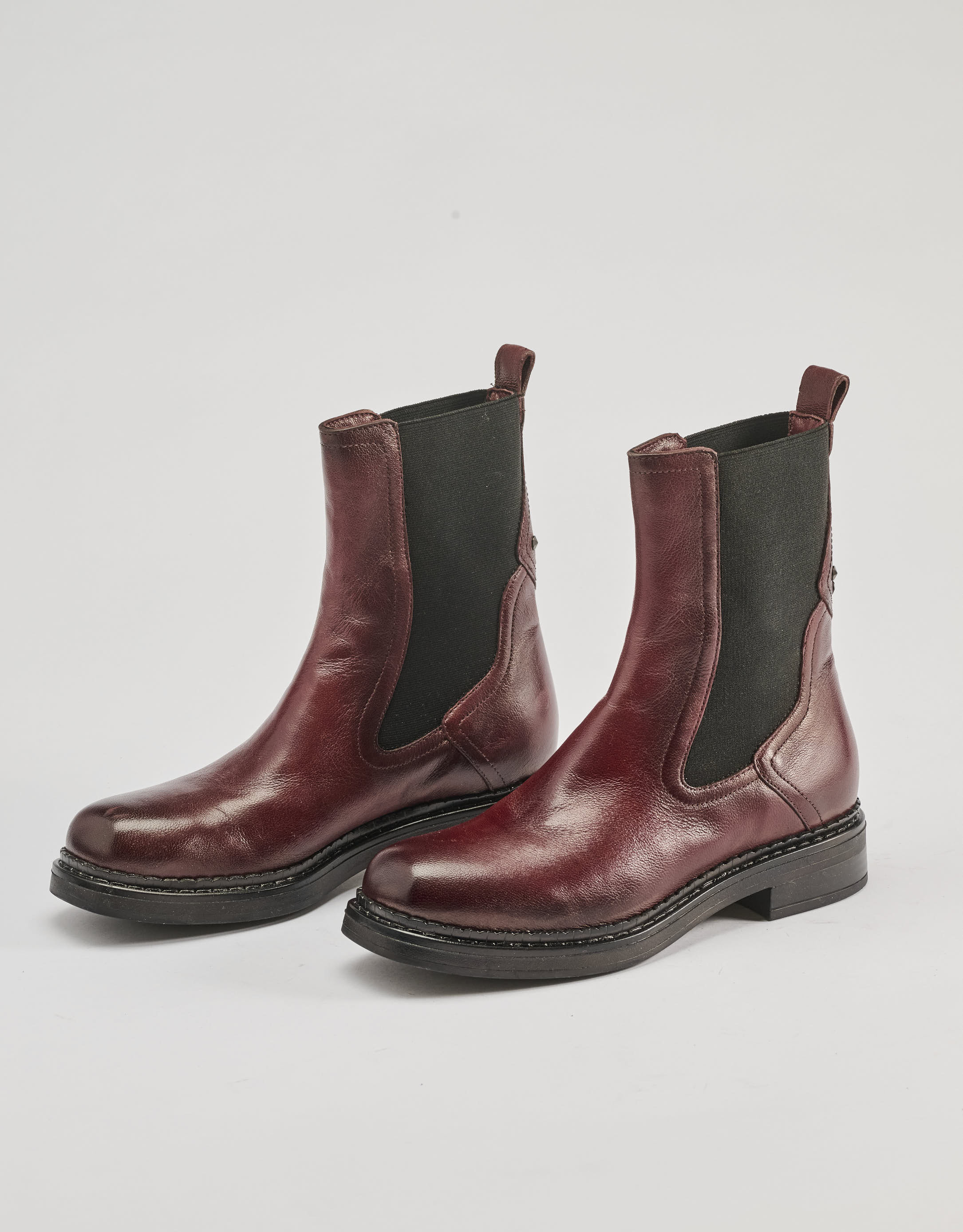 נעלי נשים - Mjus - מגפונים DEKSTER - בורדו2