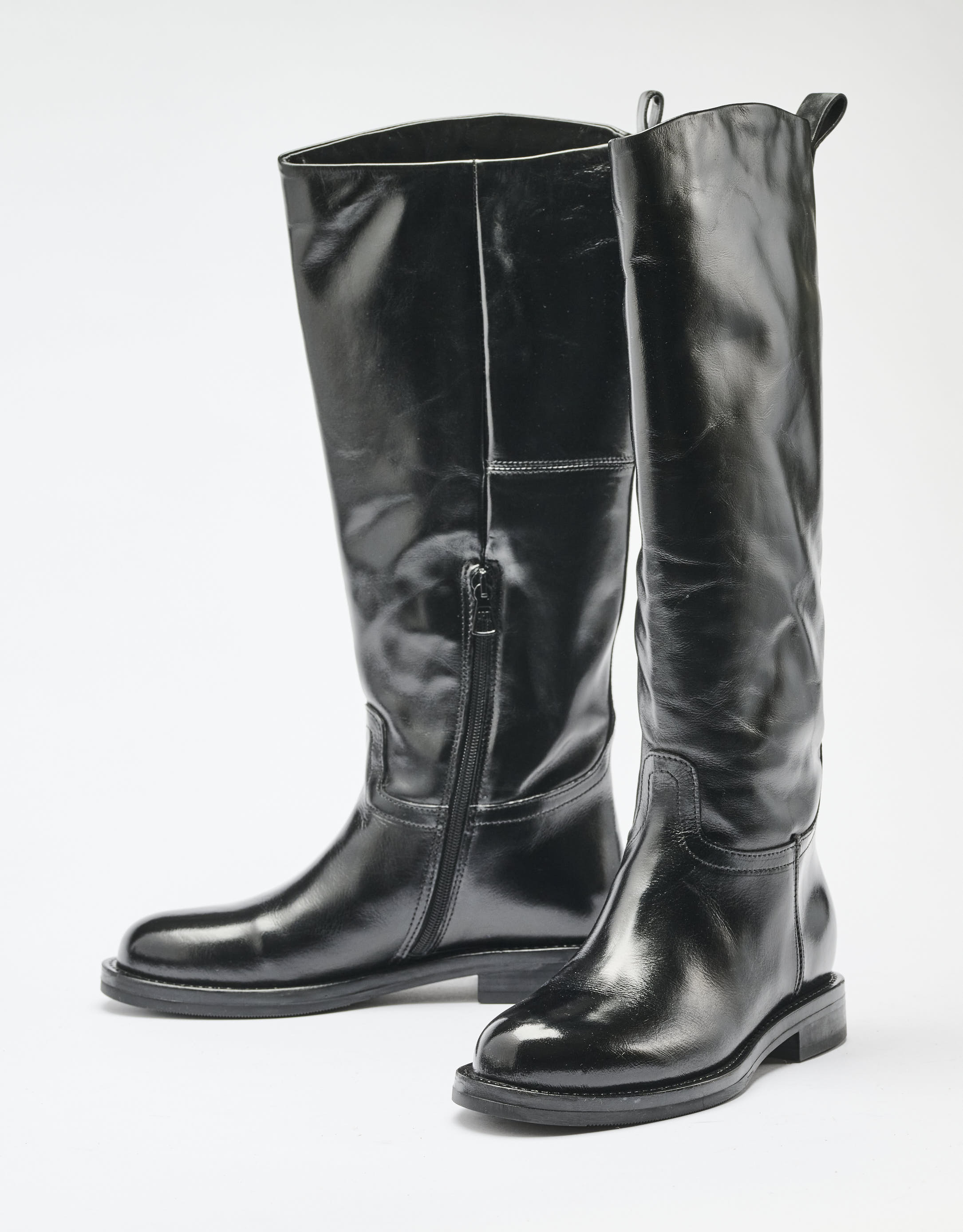 נעלי נשים - Mjus - מגפיים מעור BEATA - שחור3