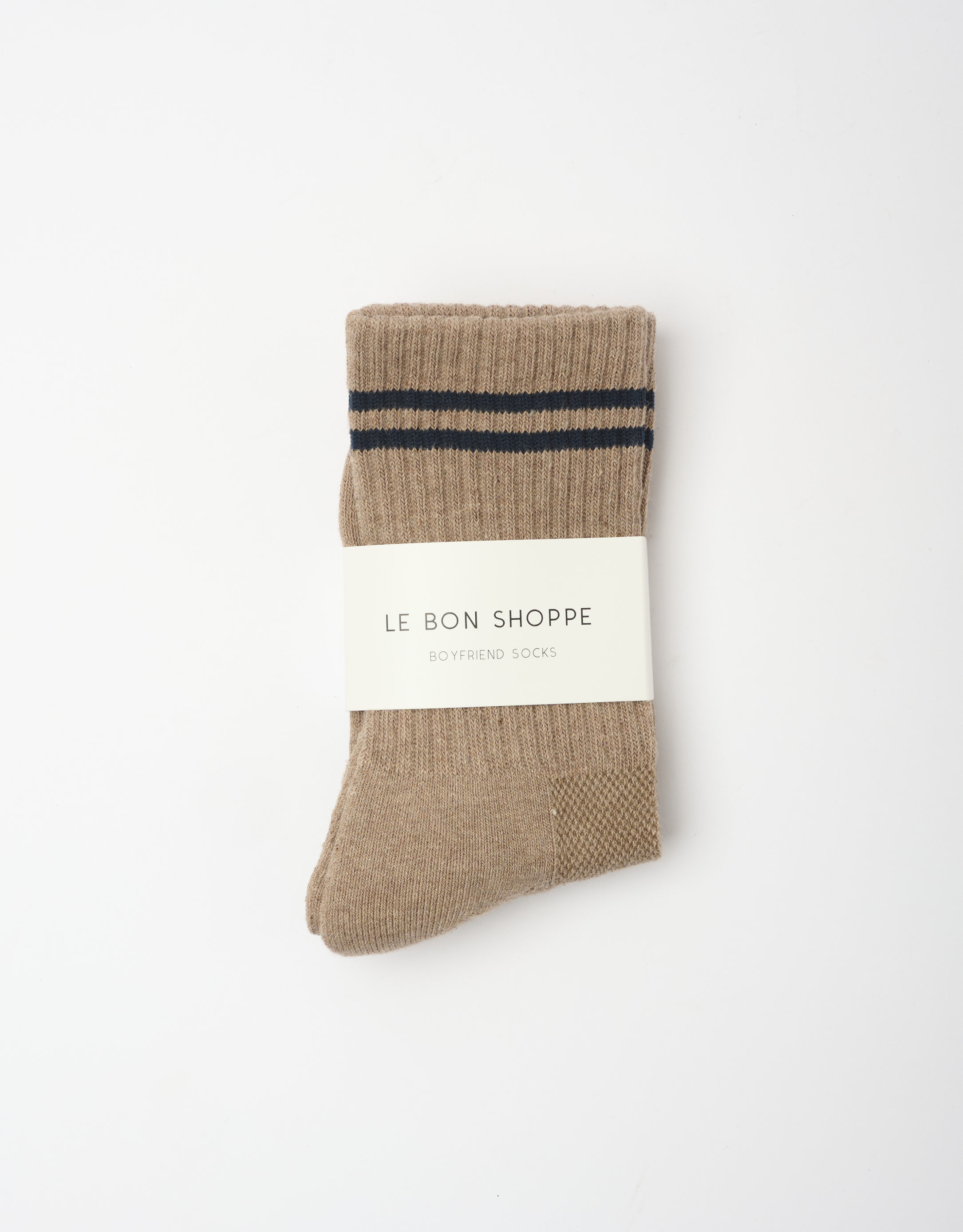 נעלי נשים - Le Bon Shoppe - גרביים BOYFRIEND - חום3