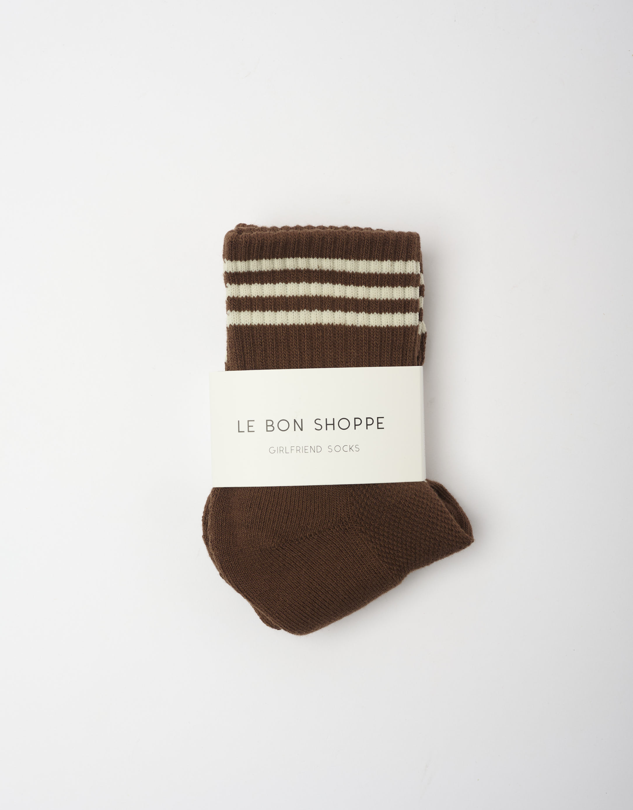 נעלי נשים - Le Bon Shoppe - גרביים GIRLFRIEND - חום1