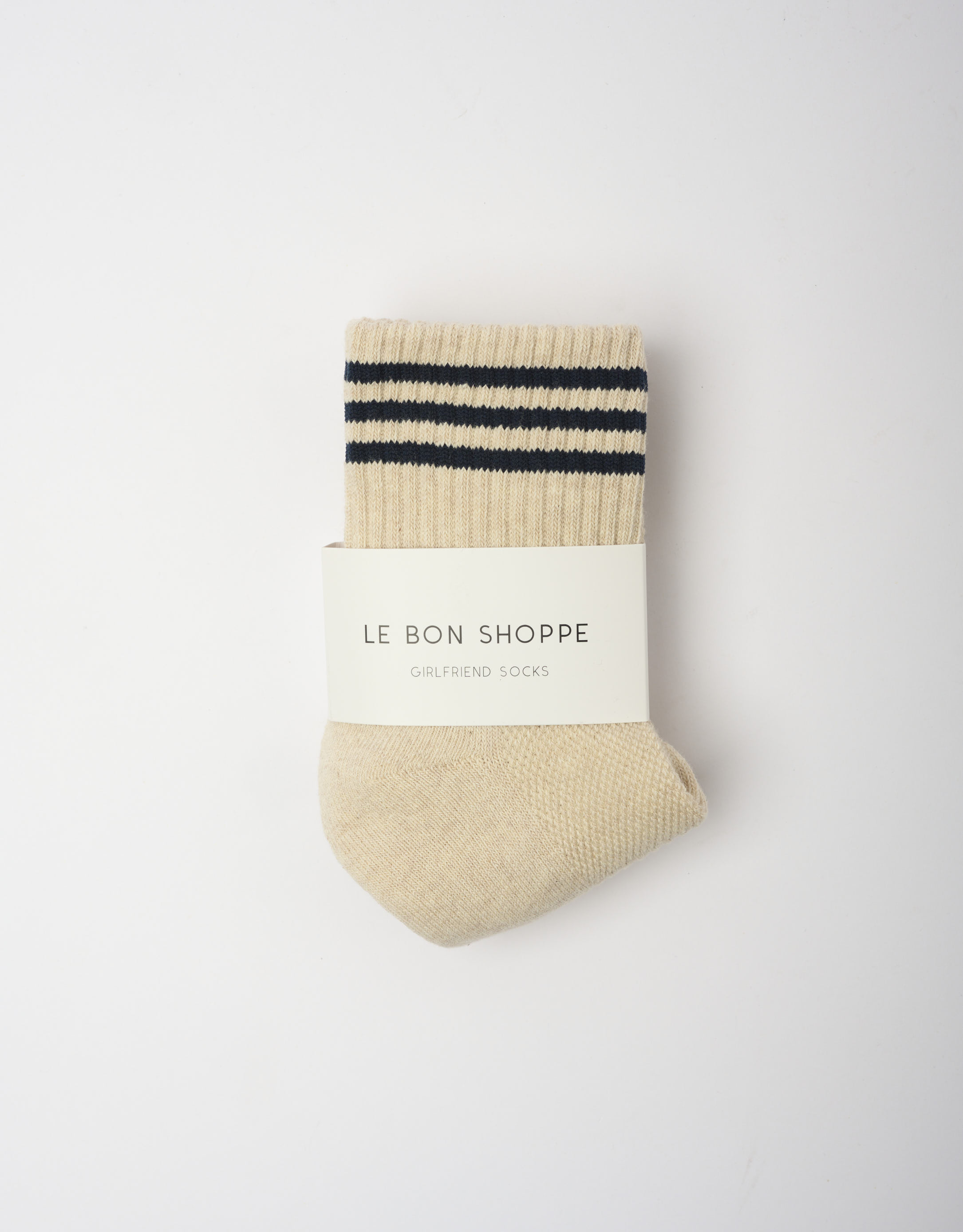 נעלי נשים - Le Bon Shoppe - גרביים GIRLFRIEND - בז'3