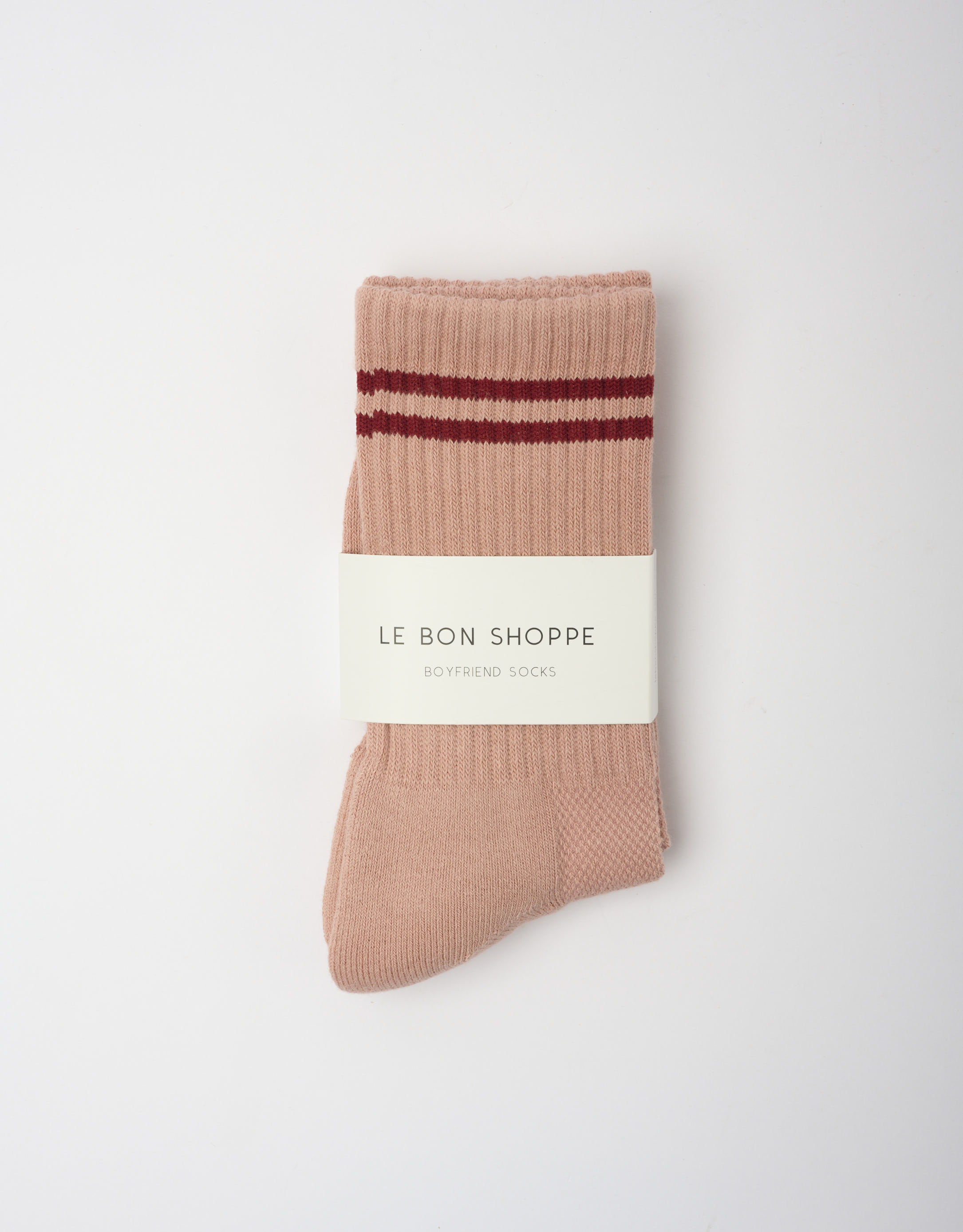 נעלי נשים - Le Bon Shoppe - גרביים BOYFRIEND - ורוד4