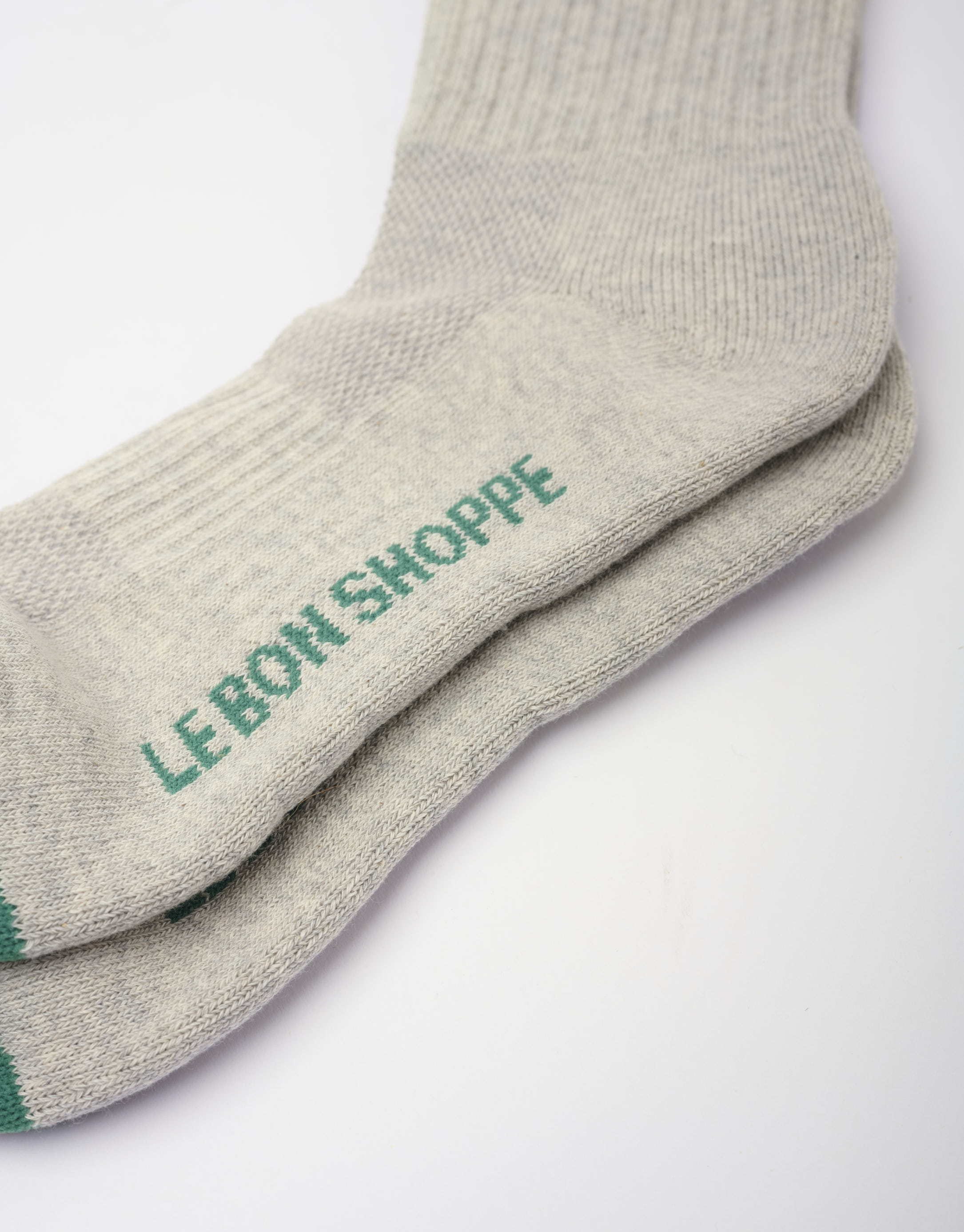 נעלי נשים - Le Bon Shoppe - גרביים BOYFRIEND - אפור בהיר2