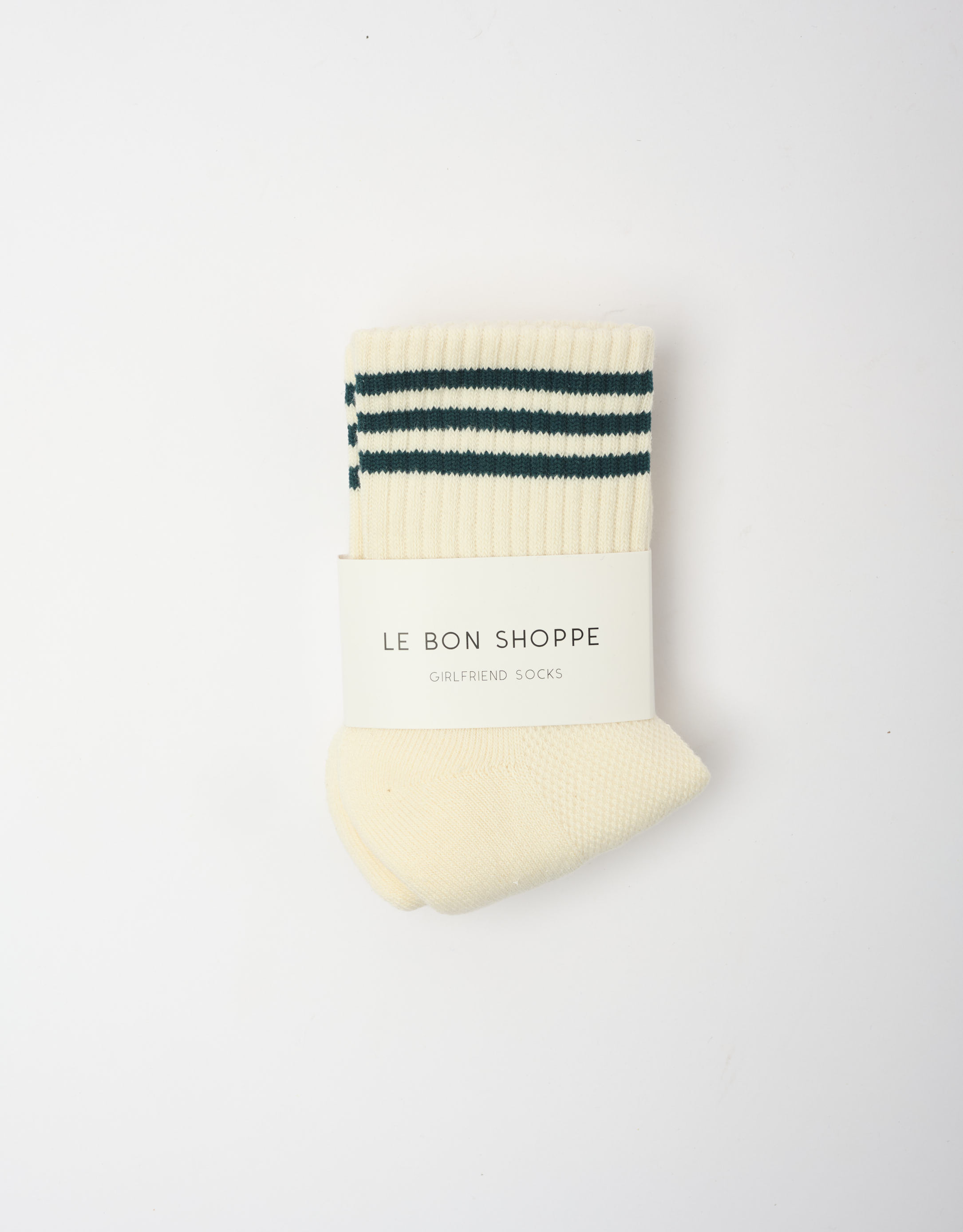 נעלי נשים - Le Bon Shoppe - גרביים GIRLFRIEND - לבן1