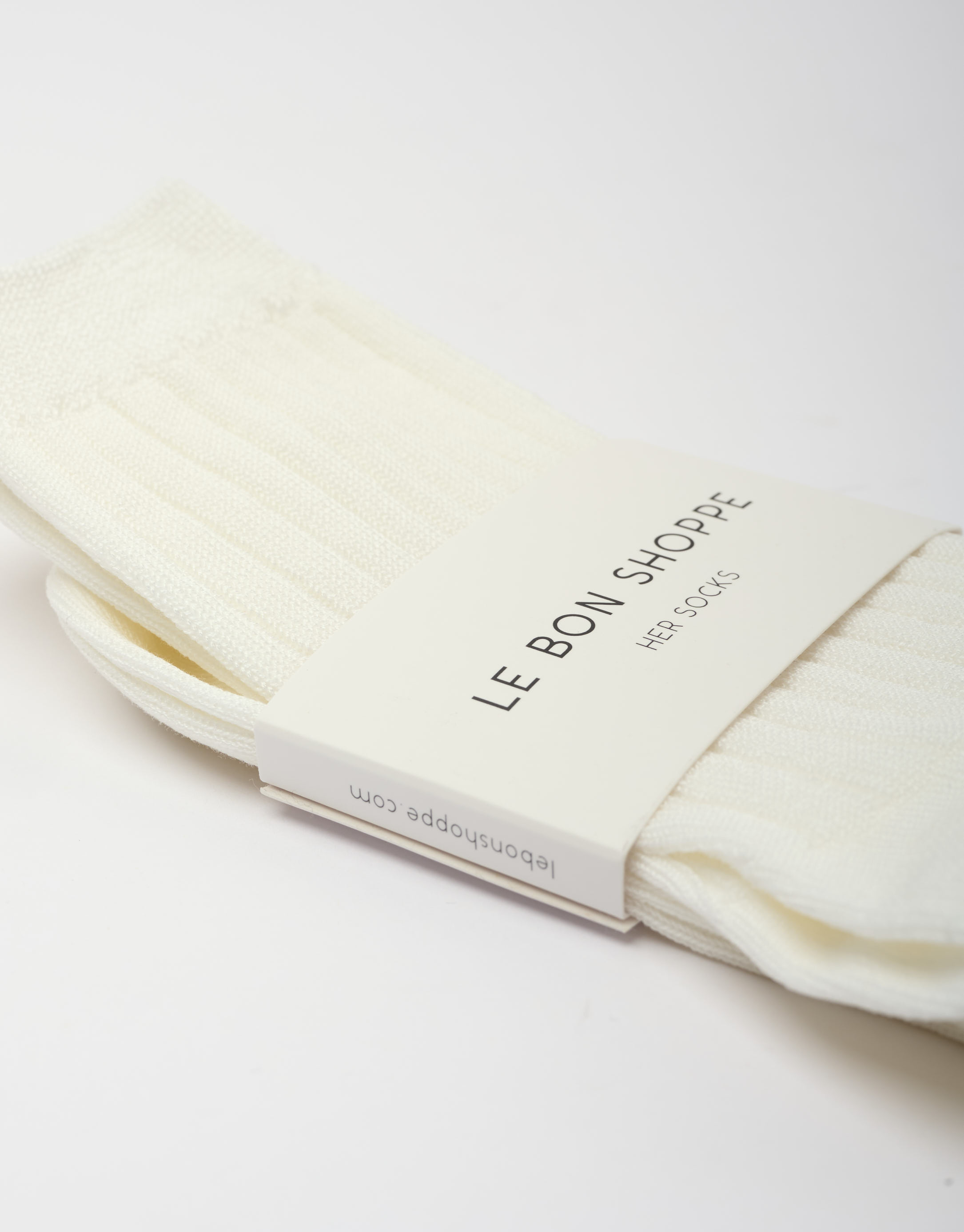 נעלי נשים - Le Bon Shoppe - גרביים HER - לבן2
