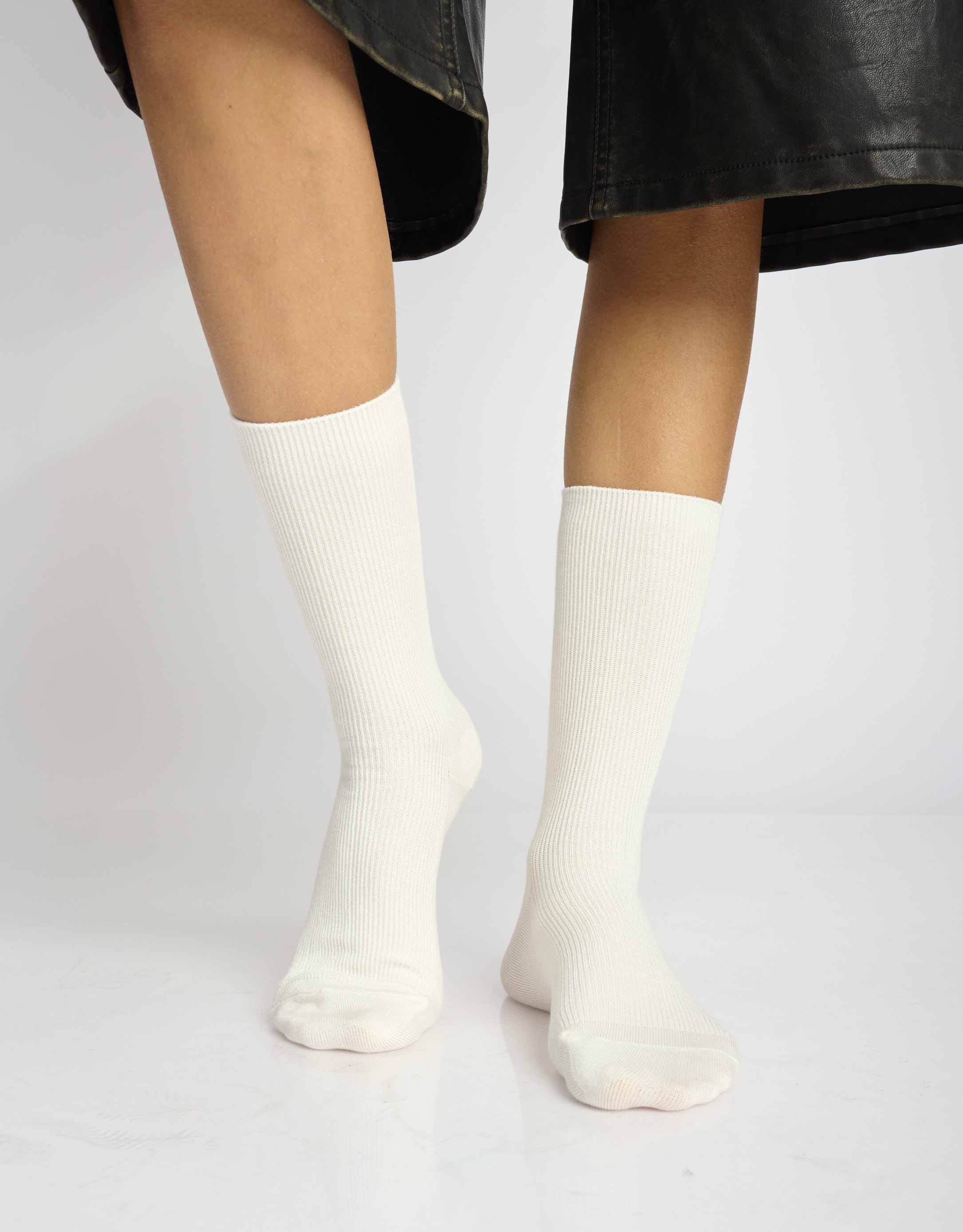 נעלי נשים - Le Bon Shoppe - גרביים TROUSER - לבן4