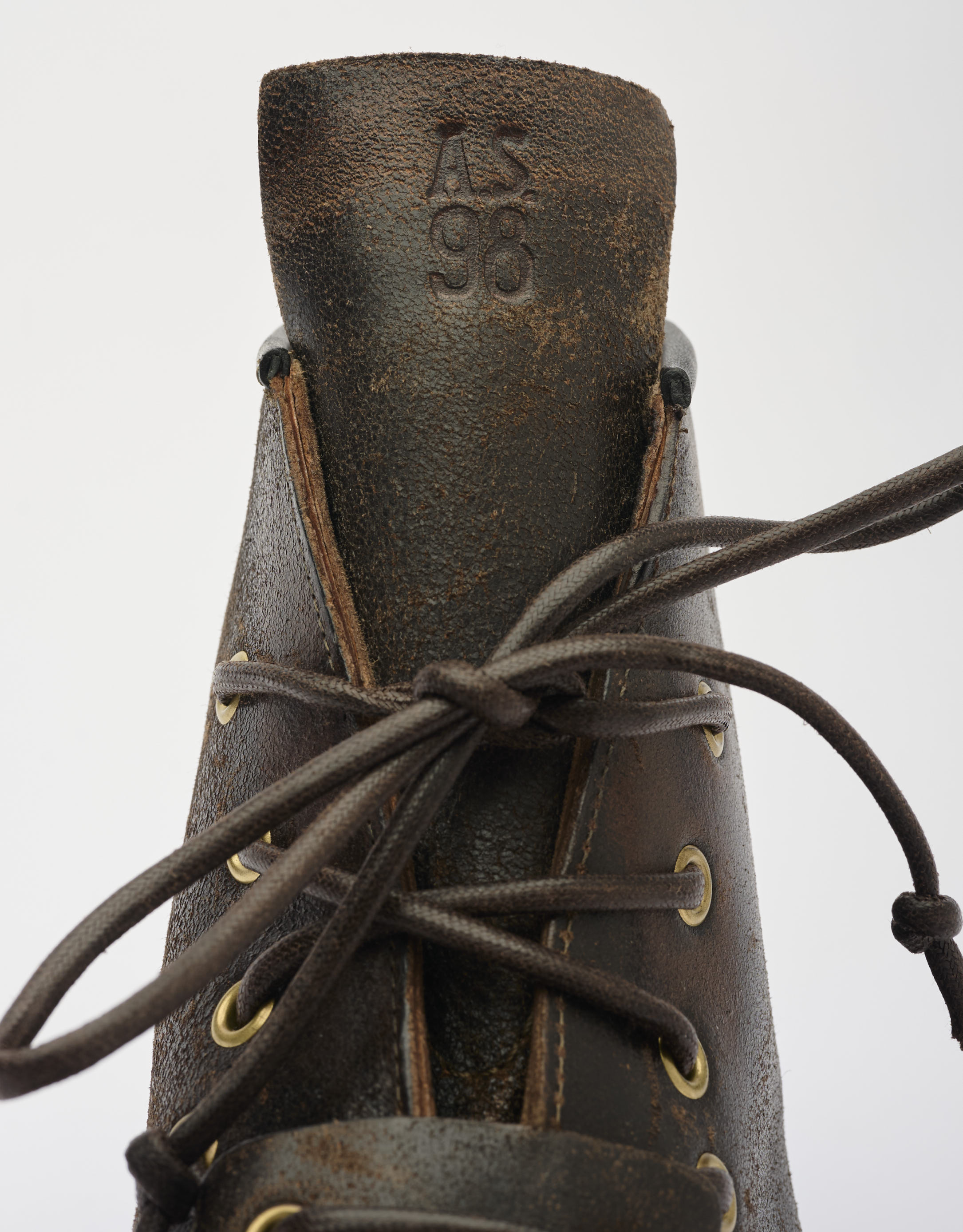 נעלי גברים - A.S. 98 - נעלי עור גבוהות STATIC - חום4