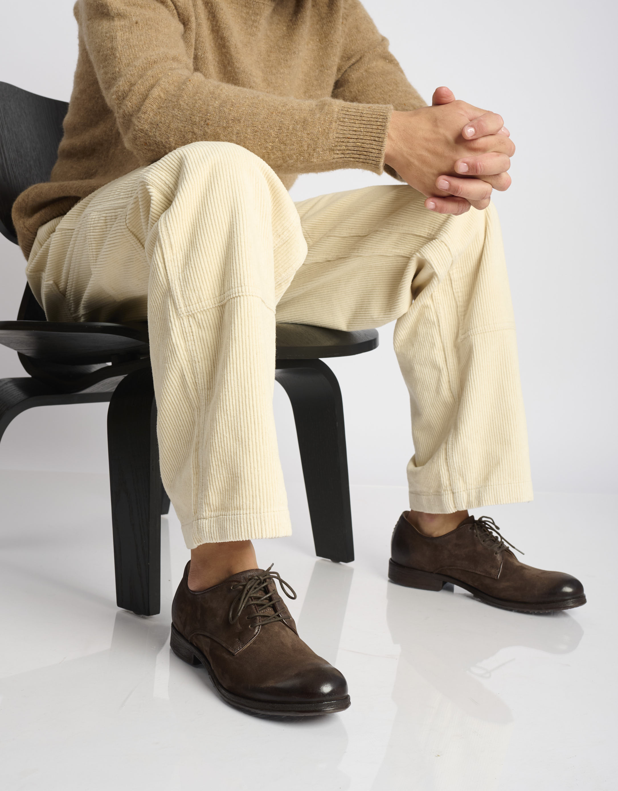 נעלי גברים - A.S. 98 - נעלי נובוק CLASH - חום1