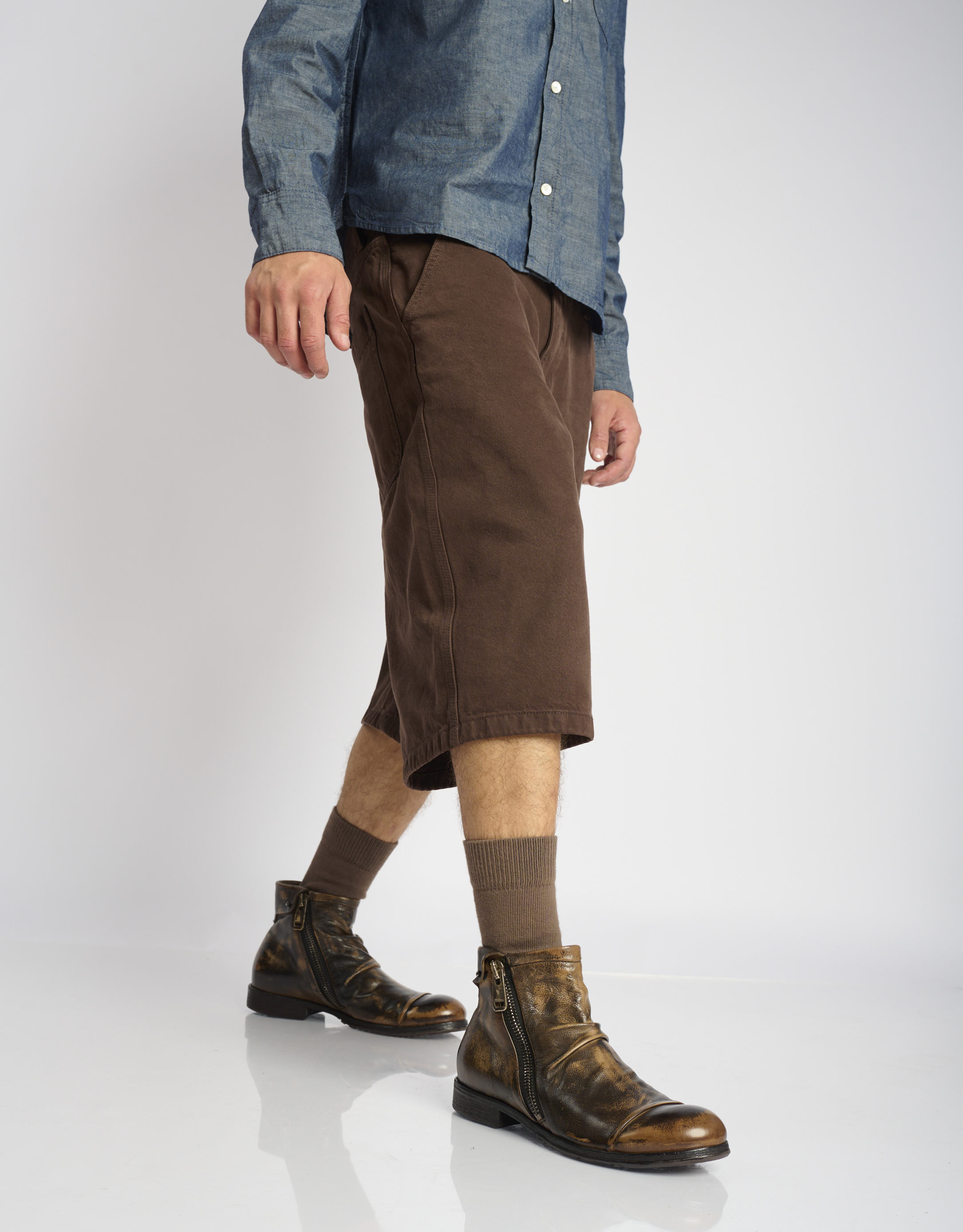 נעלי גברים - A.S. 98 - מגפונים CLASH - חום1