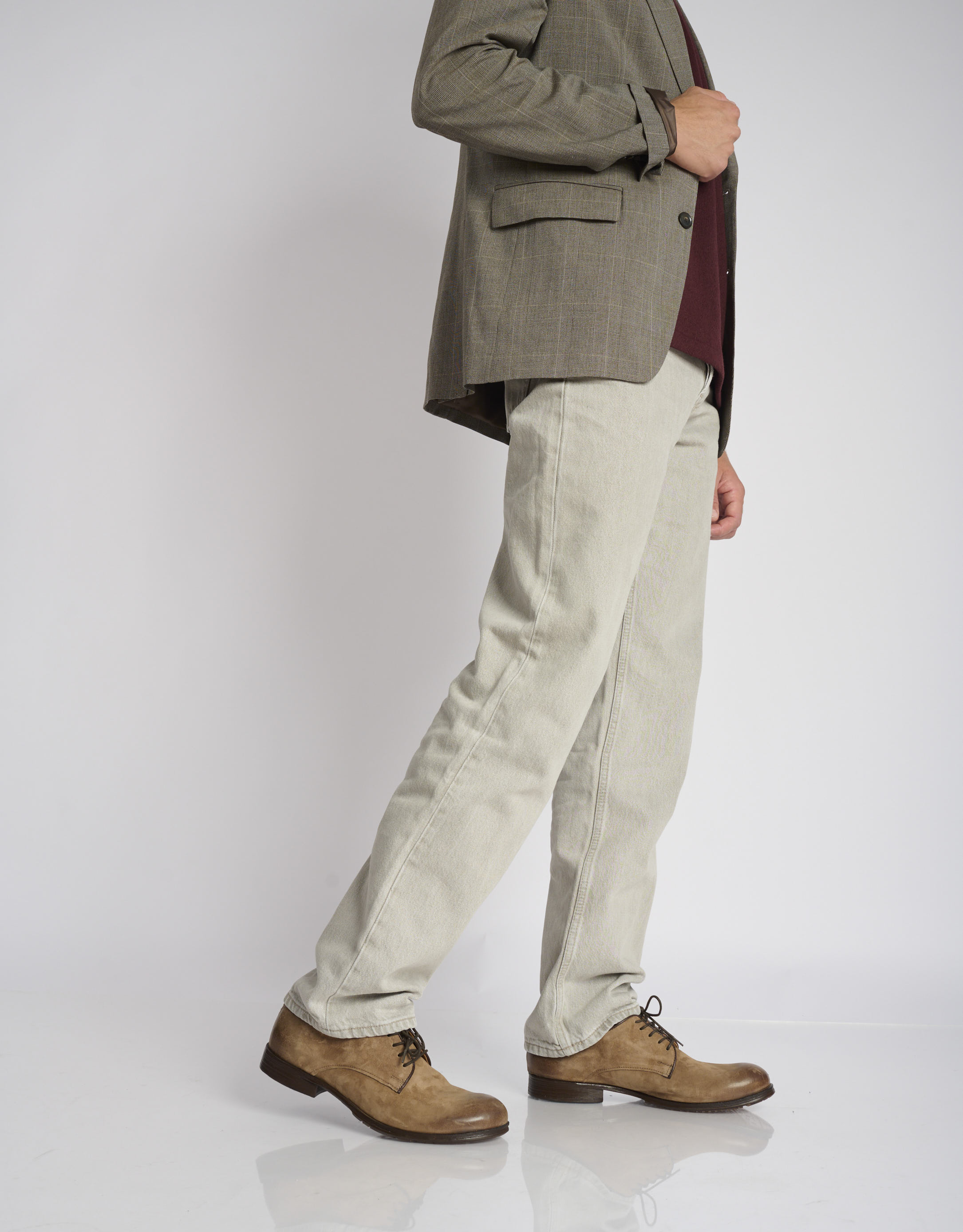 נעלי גברים - A.S. 98 - נעלי נובוק CLASH - חום בהיר1