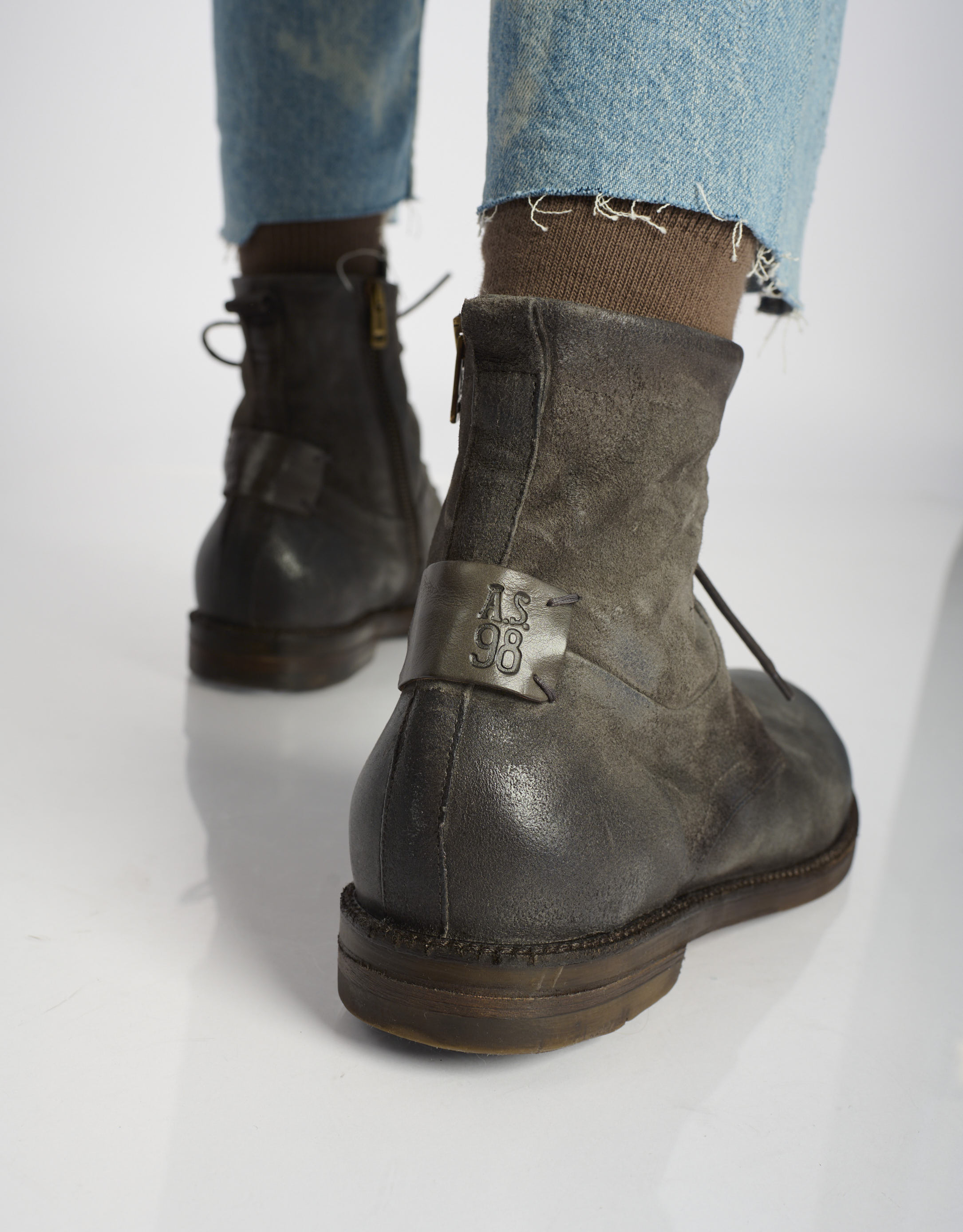 נעלי גברים - A.S. 98 - נעליים גבוהות SAMURAI B - אפור כהה4