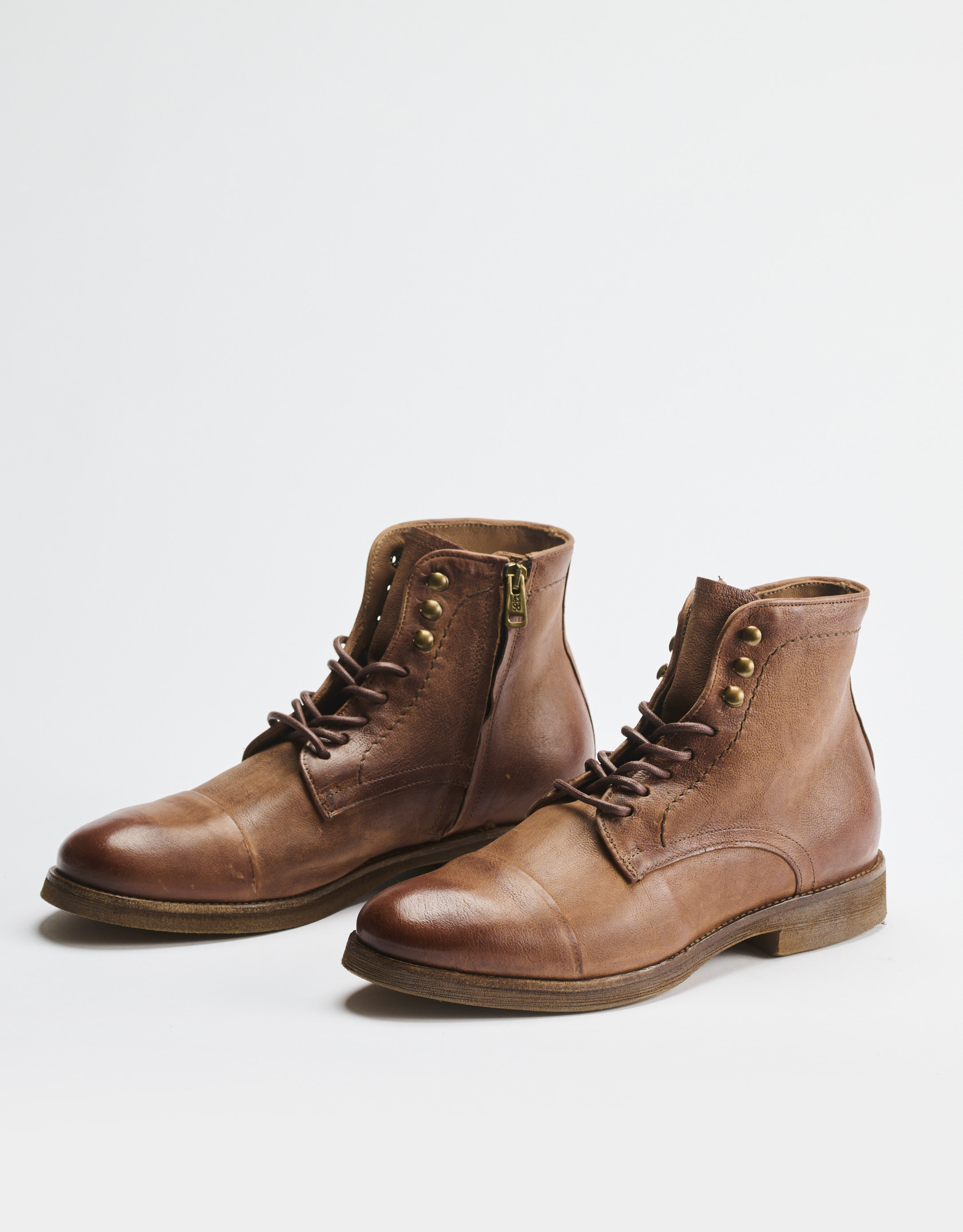 נעלי גברים - A.S. 98 - נעליים גבוהות CARRY - קאמל2