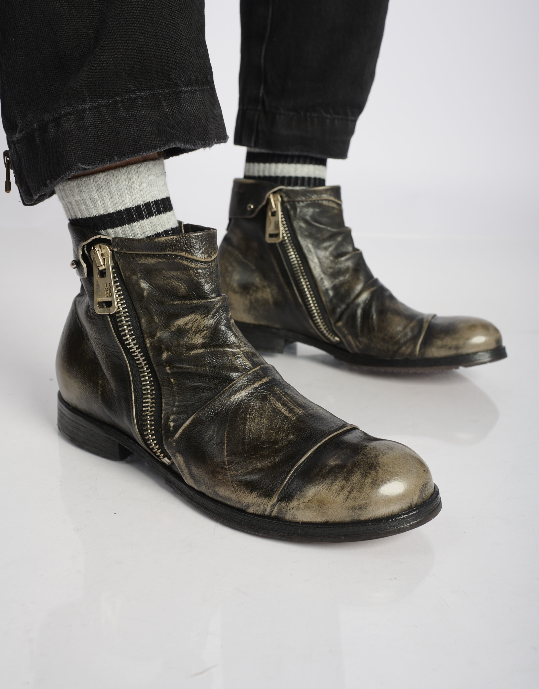 נעלי גברים - A.S. 98 - מגפונים CLASH - שחור מיוחד4