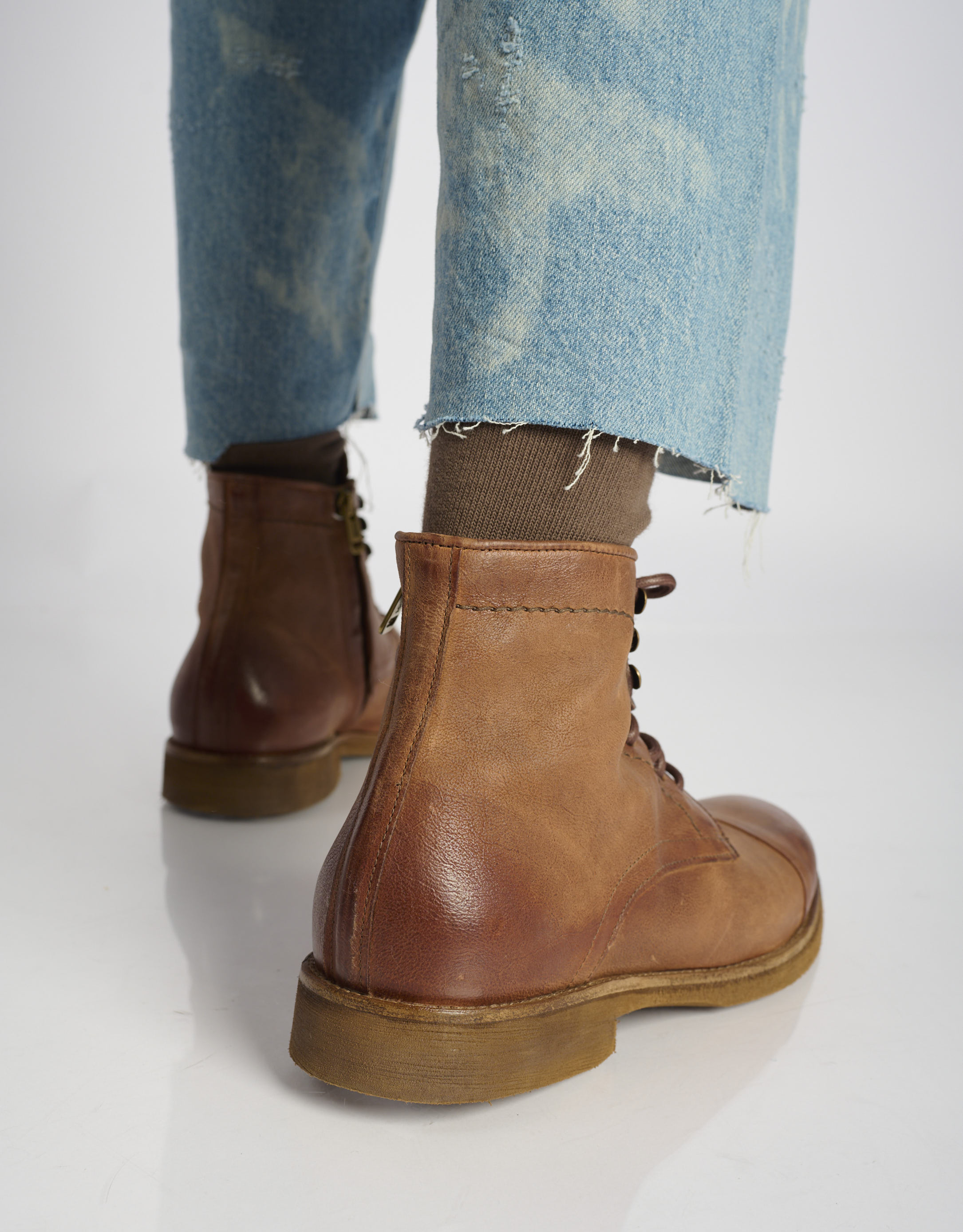 נעלי גברים - A.S. 98 - נעליים גבוהות CARRY - קאמל4