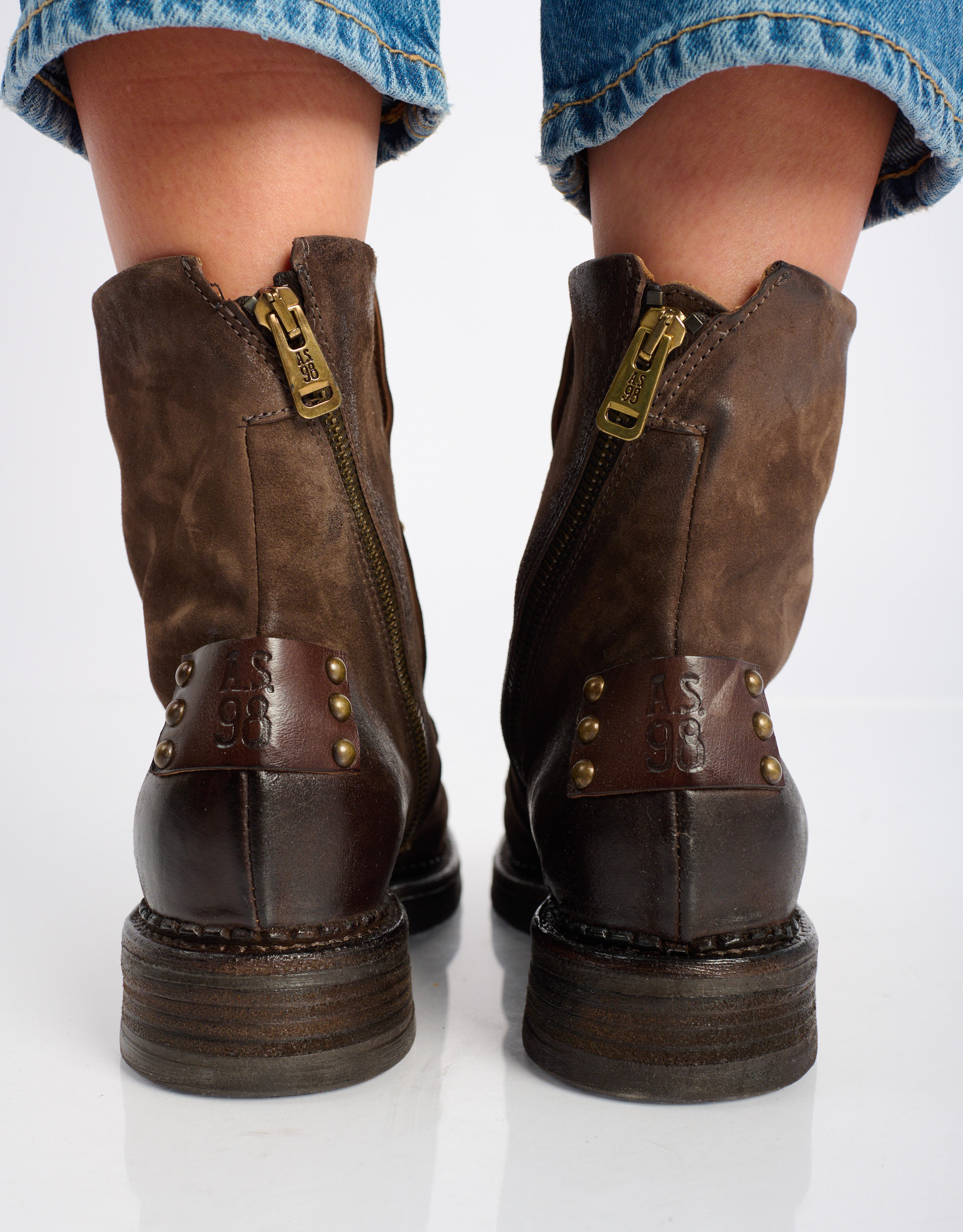 נעלי נשים - A.S. 98 - מגפונים VIRGINE - חום1