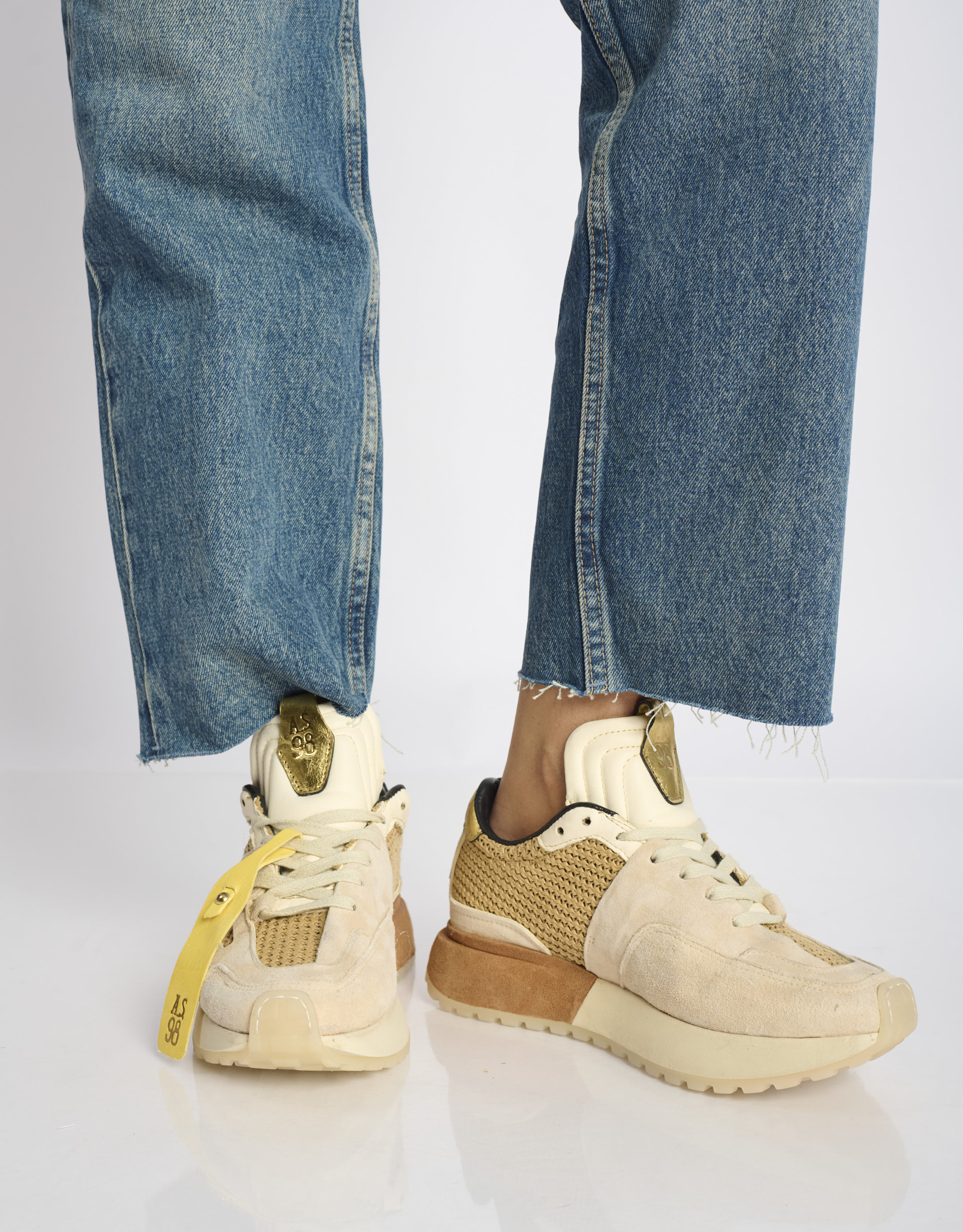 נעלי נשים - A.S. 98 - סניקרס 5FIVE - בז'2