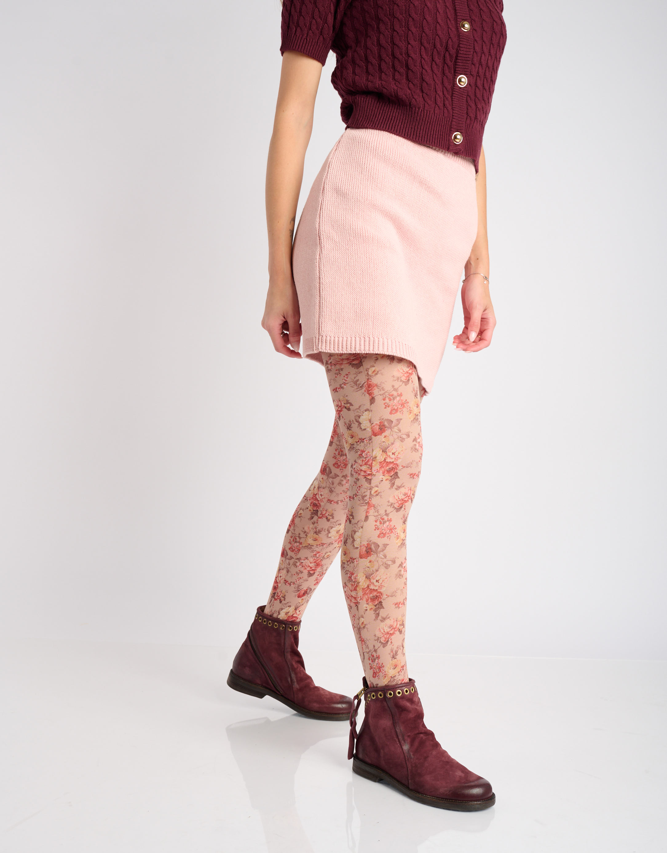 נעלי נשים - A.S. 98 - מגפונים ALONE - בורדו2