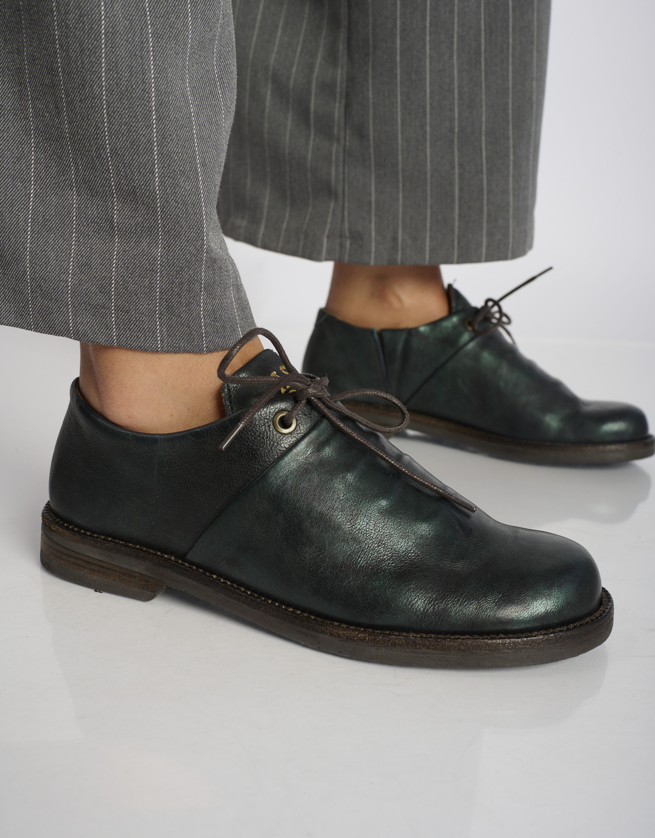 נעלי נשים - A.S. 98 - נעליים מטאליות ALONE - ירוק4