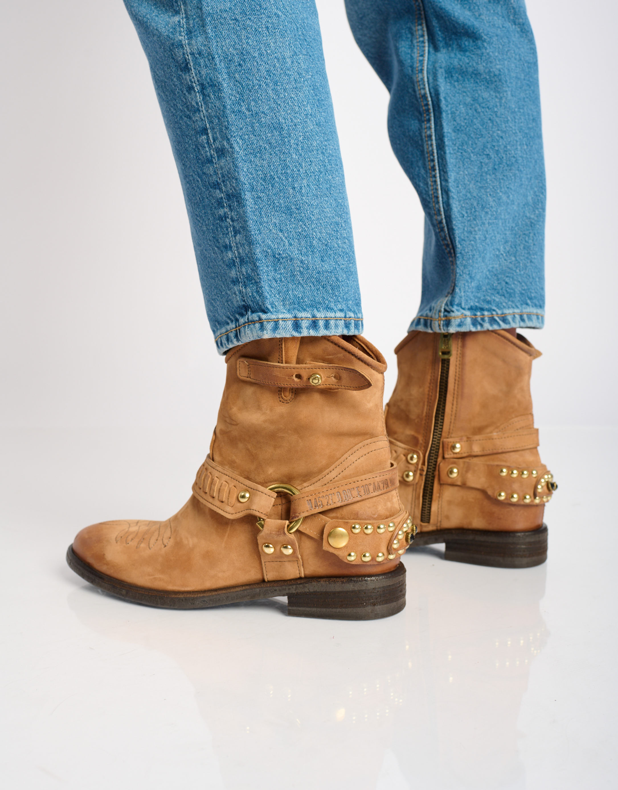 נעלי נשים - A.S. 98 - מגפונים ISOLA - קאמל4