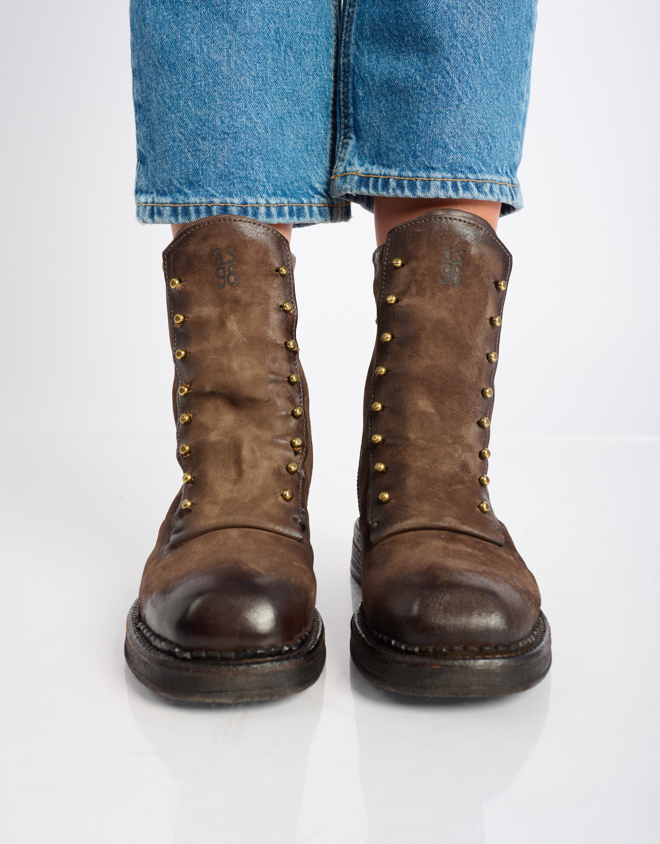 נעלי נשים - A.S. 98 - מגפונים VIRGINE - חום4