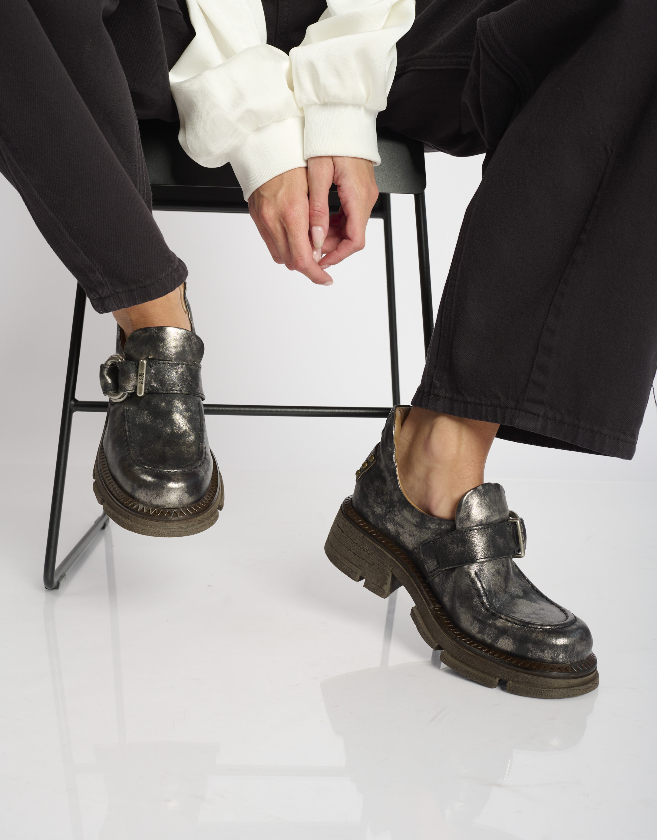 נעלי נשים - A.S. 98 - נעליים LANE - כסף1