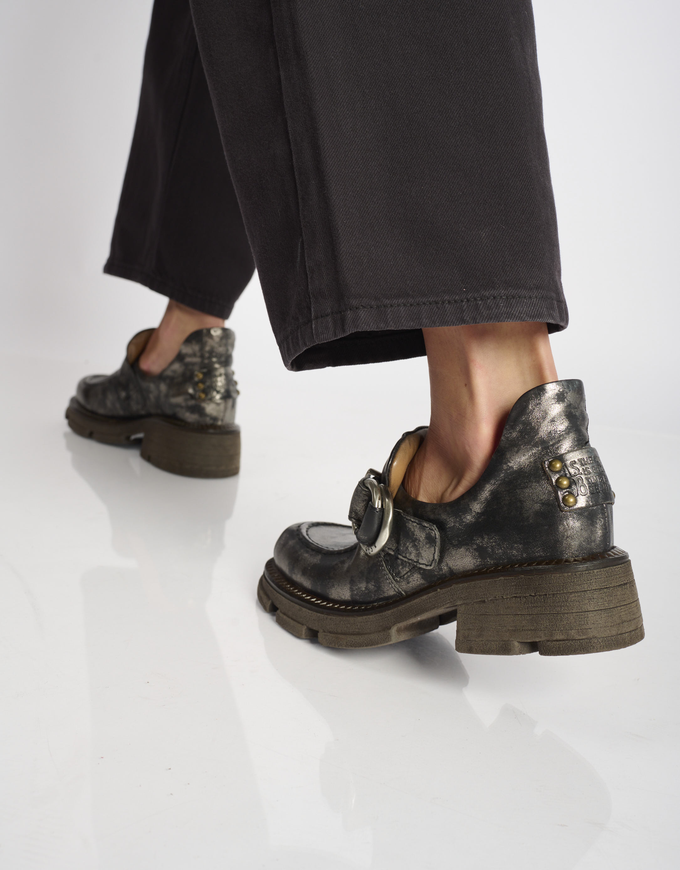 נעלי נשים - A.S. 98 - נעליים LANE - כסף4