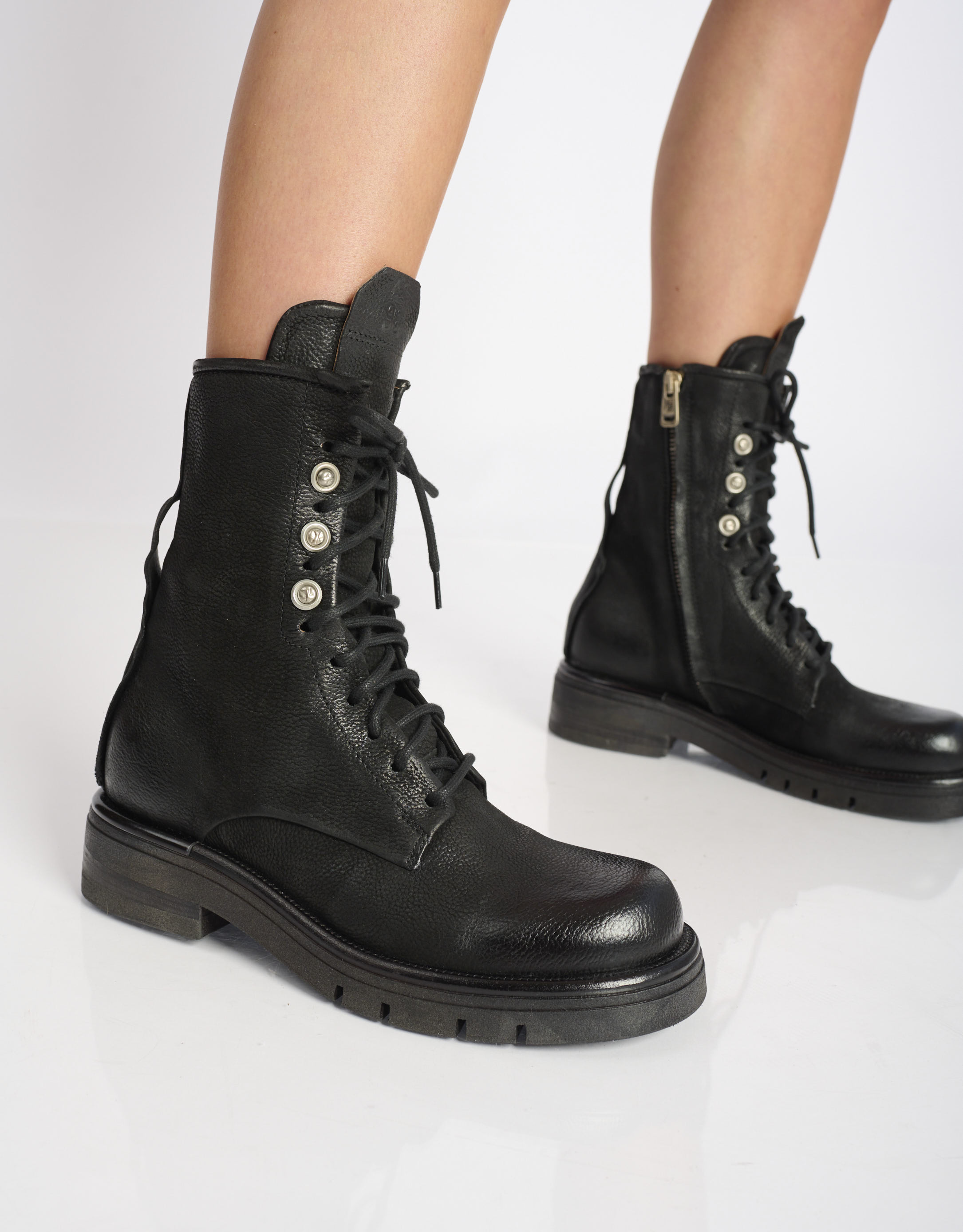 נעלי נשים - A.S. 98 - מגפונים עם שרוכים RUBY - שחור2