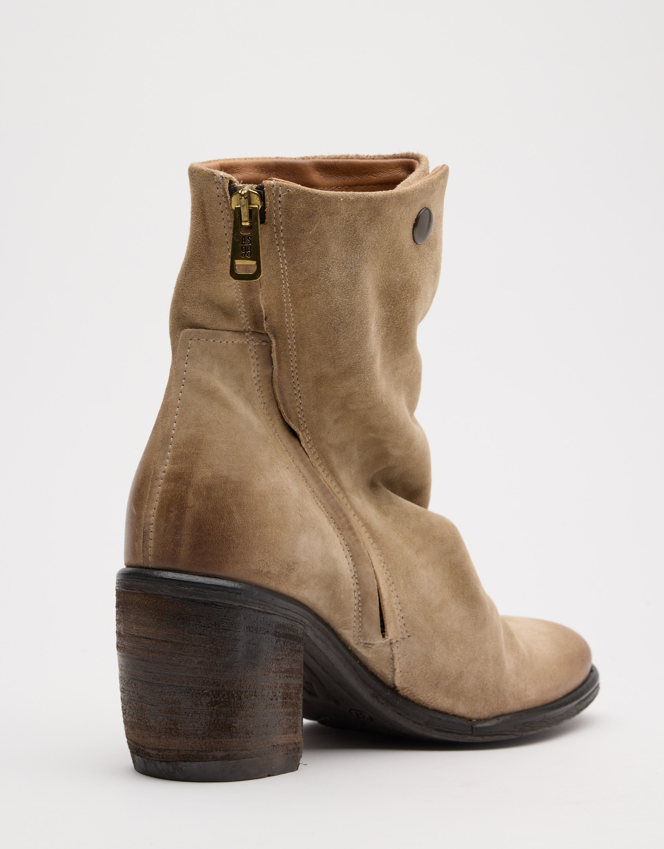 נעלי נשים - A.S. 98 - מגפונים עם עקב RITHM - בז'4