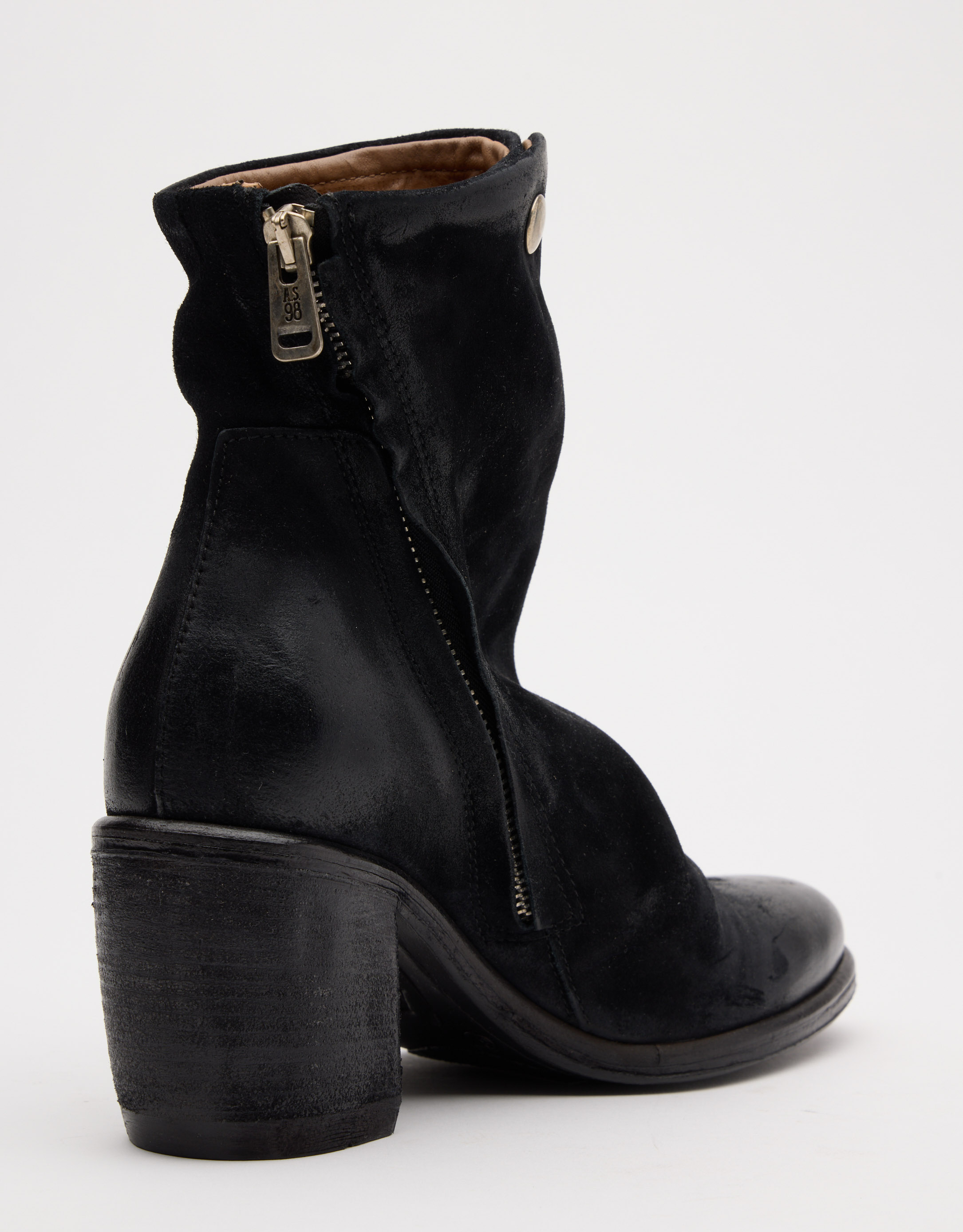 נעלי נשים - A.S. 98 - מגפונים עם עקב RITHM - שחור4