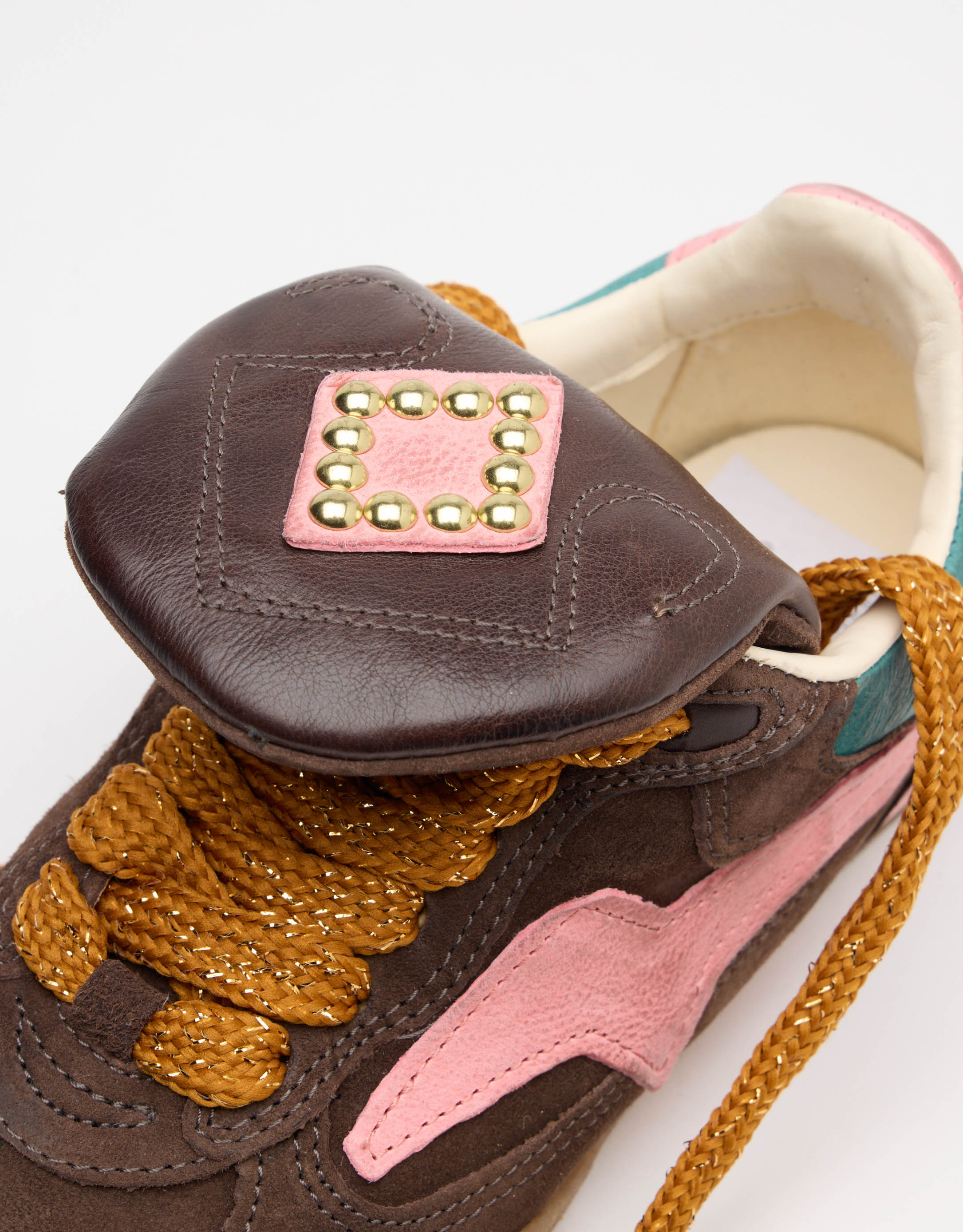 נעלי נשים - A.S. 98 - סניקרס TURBIN - חום   ורוד2