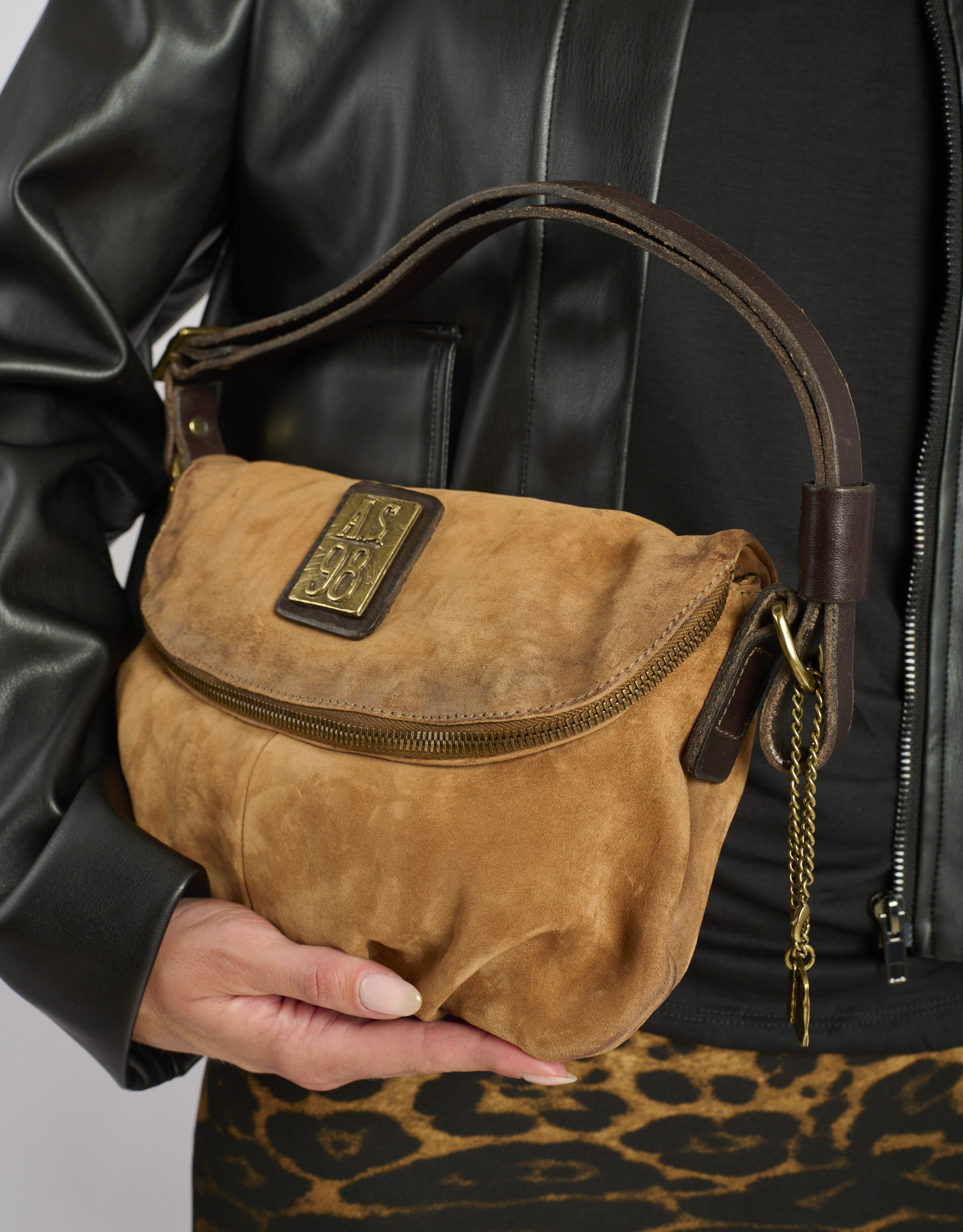 נעלי נשים - A.S. 98 - תיק צד קטן CARMINE - קאמל1