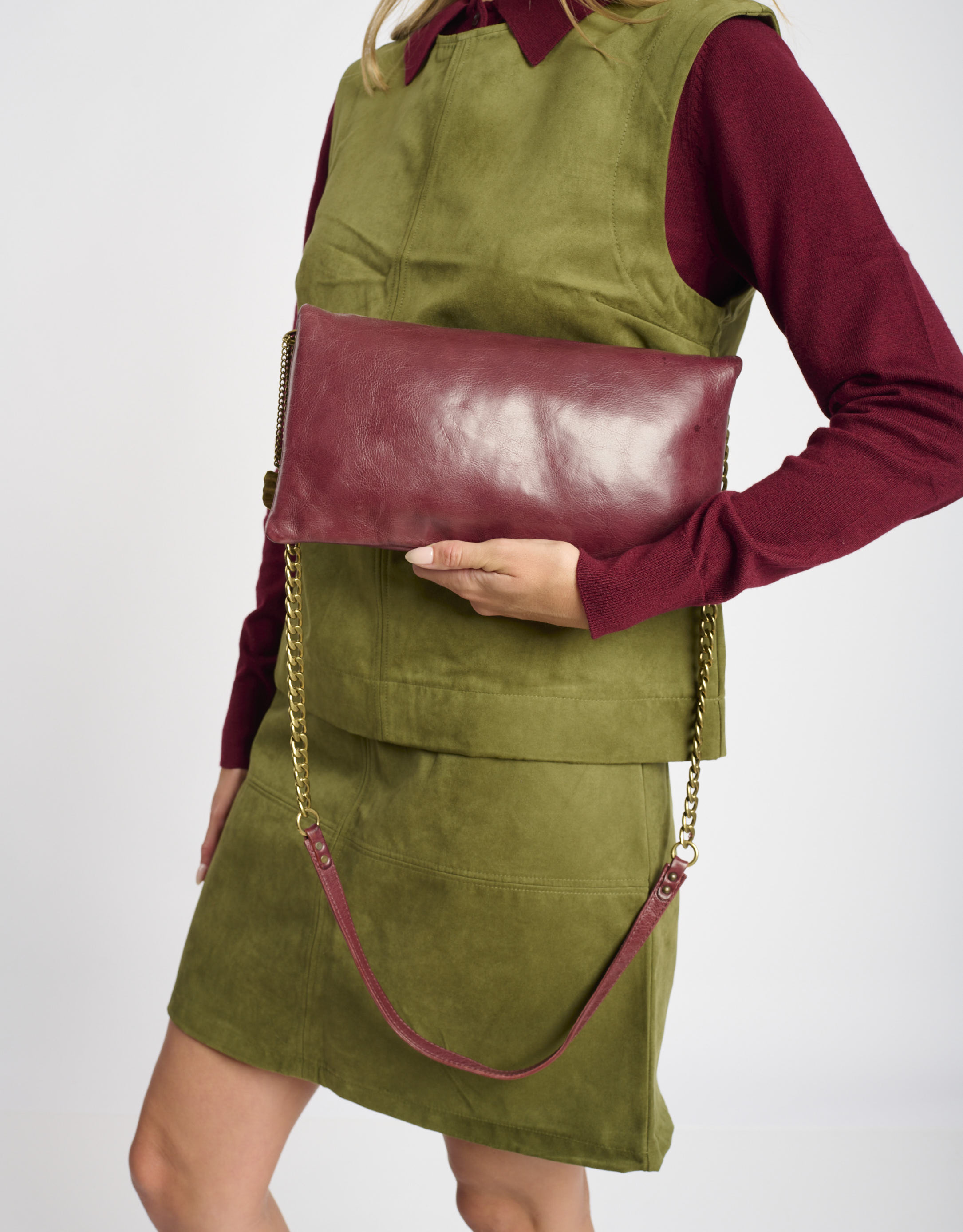 נעלי נשים - A.S. 98 - תיק צד MARIA - בורדו4