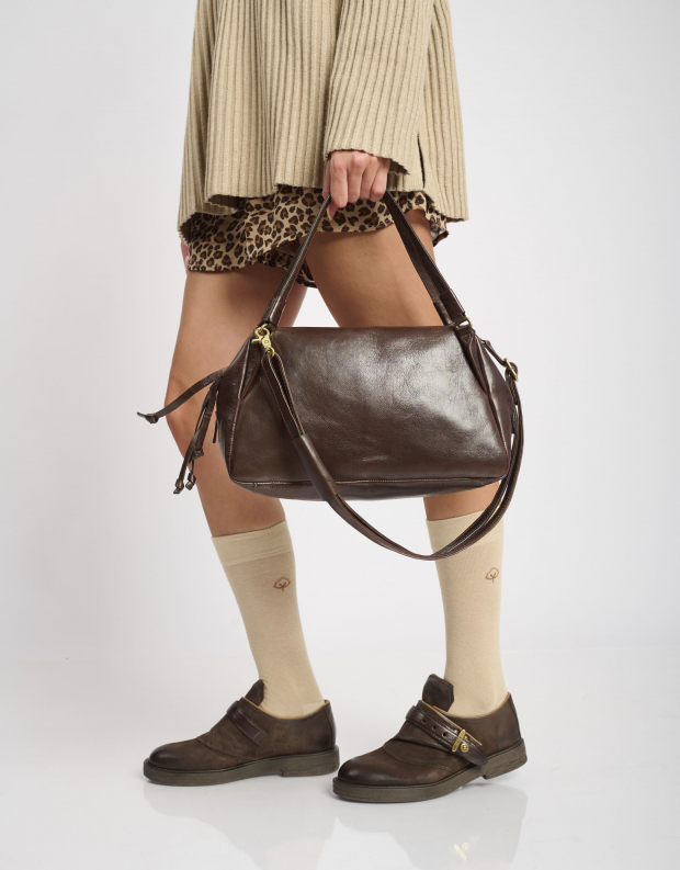 נעלי נשים - A.S. 98 - תיק צד BIANCA - חום כהה